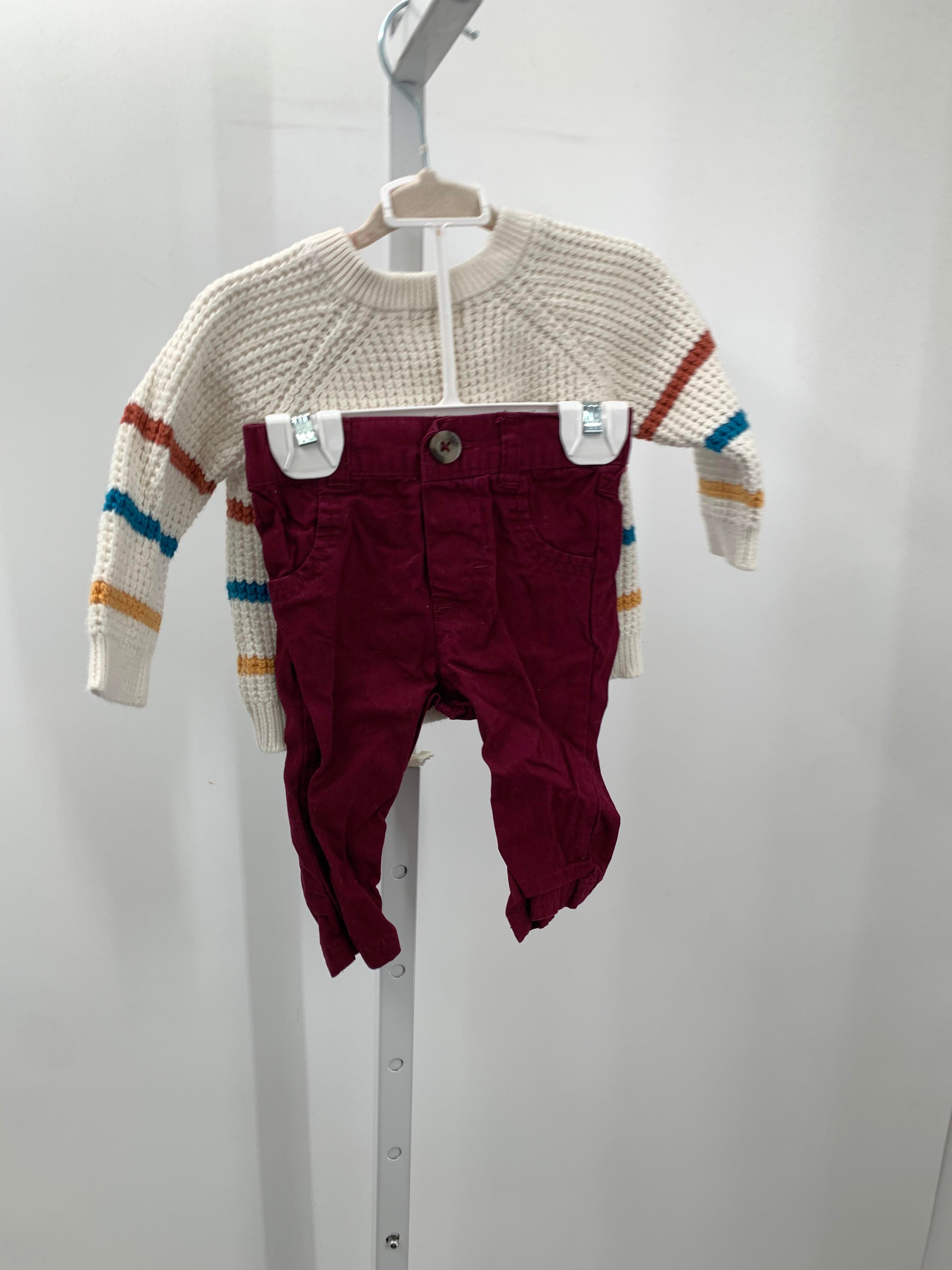 STRIPES WAFFLE KNIT SWEATER PURPLE PANTS