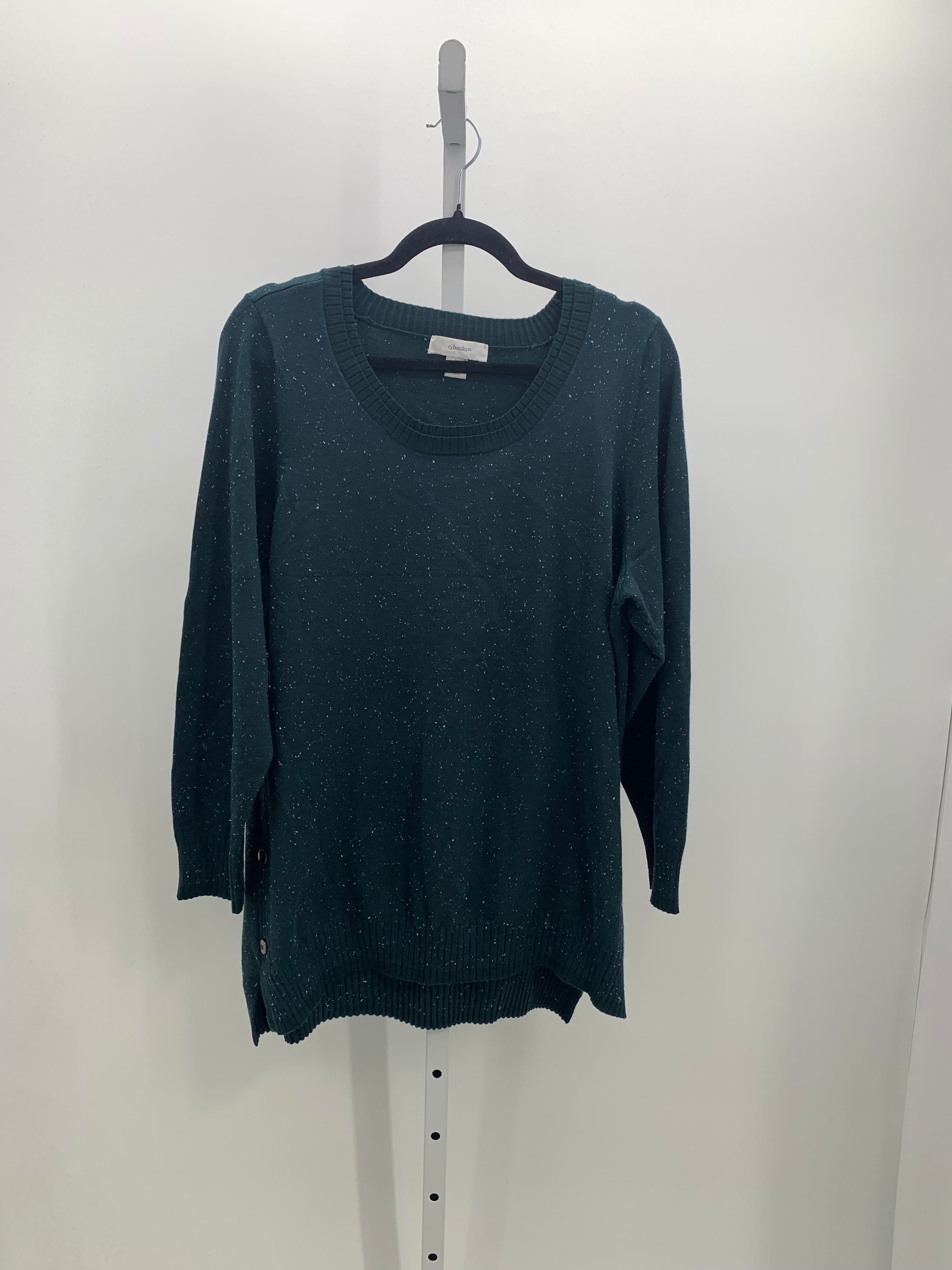 CJ Banks Size 1X Womens Long Slv Sweater