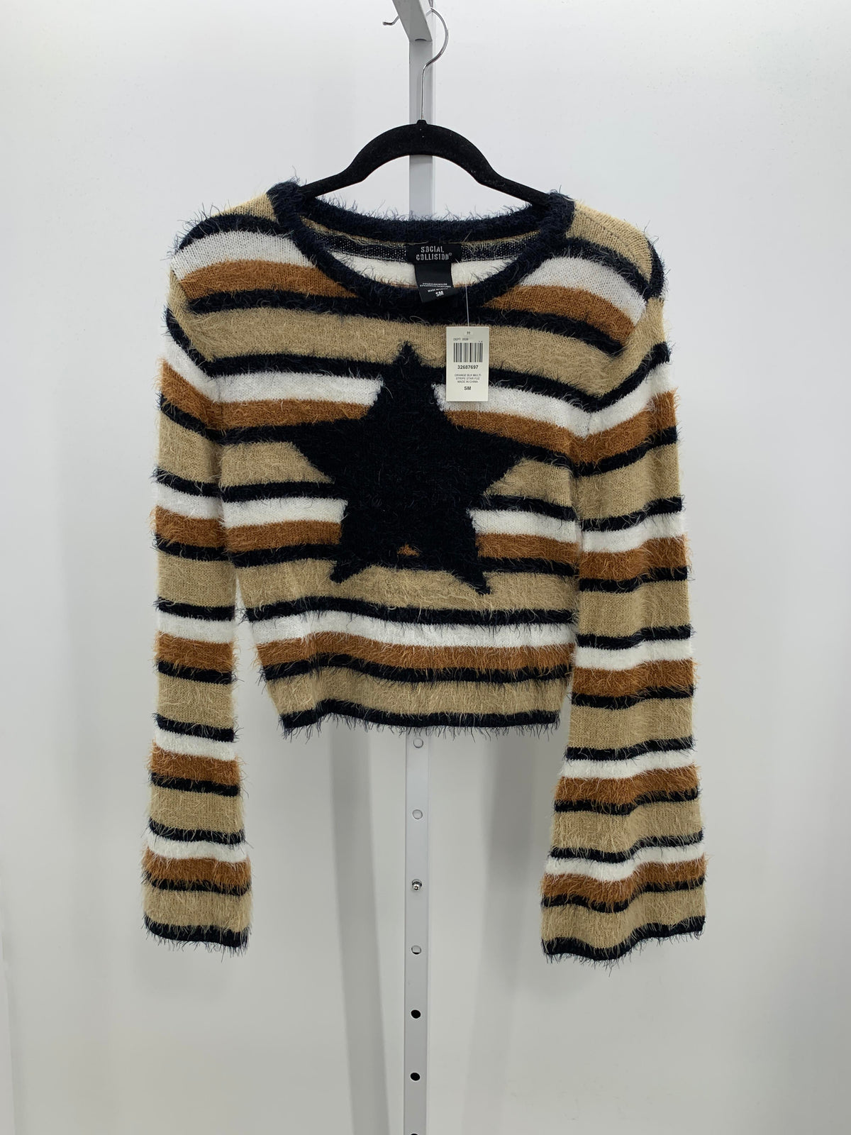 Social Collision Size Small Juniors Long Sleeve Sweater