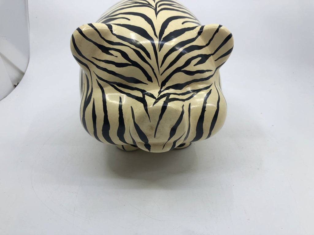 ZEBRA PATTERN PIGGY BANK.