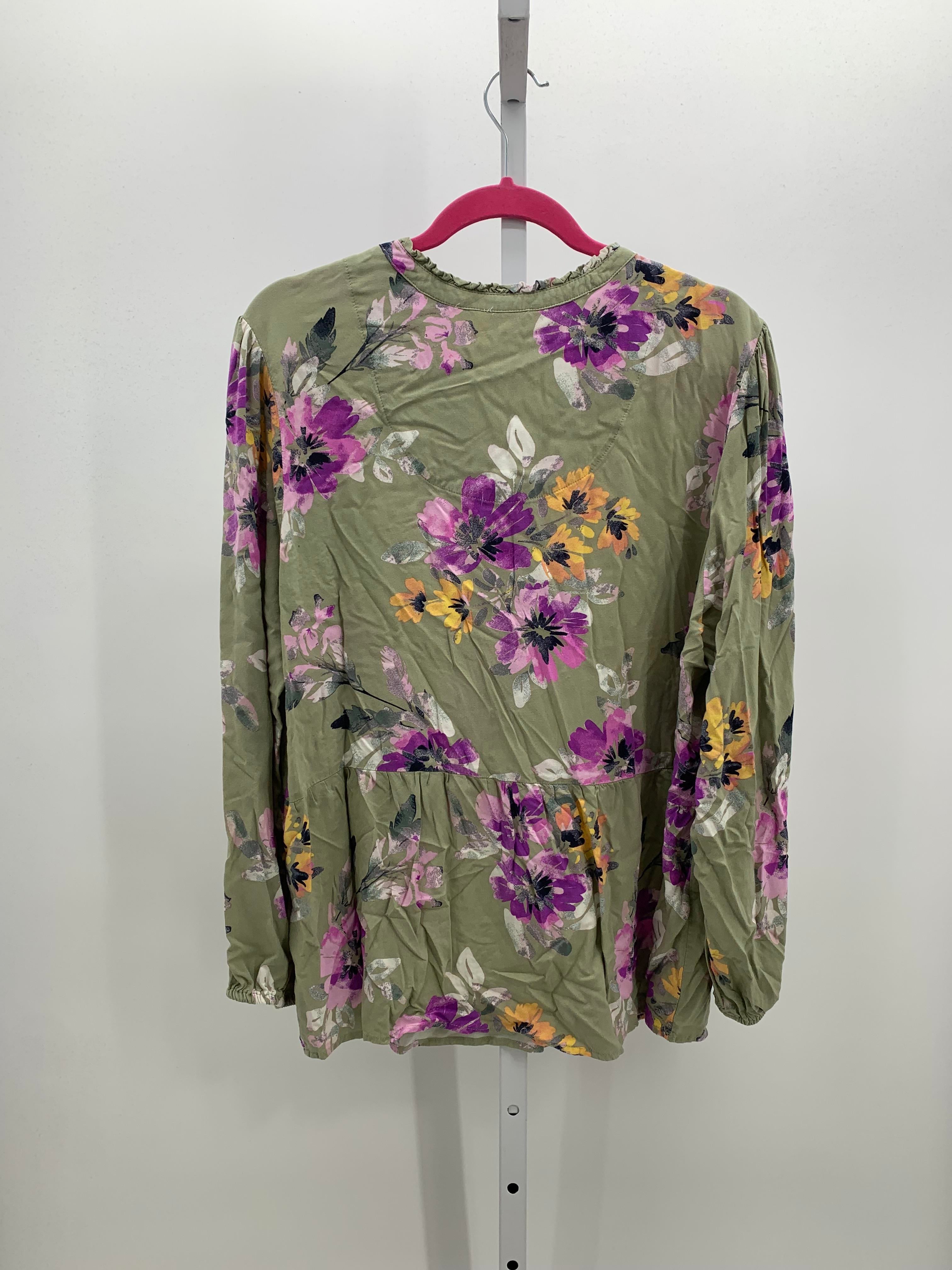 d & co. Size Extra Large Misses Long Sleeve Shirt