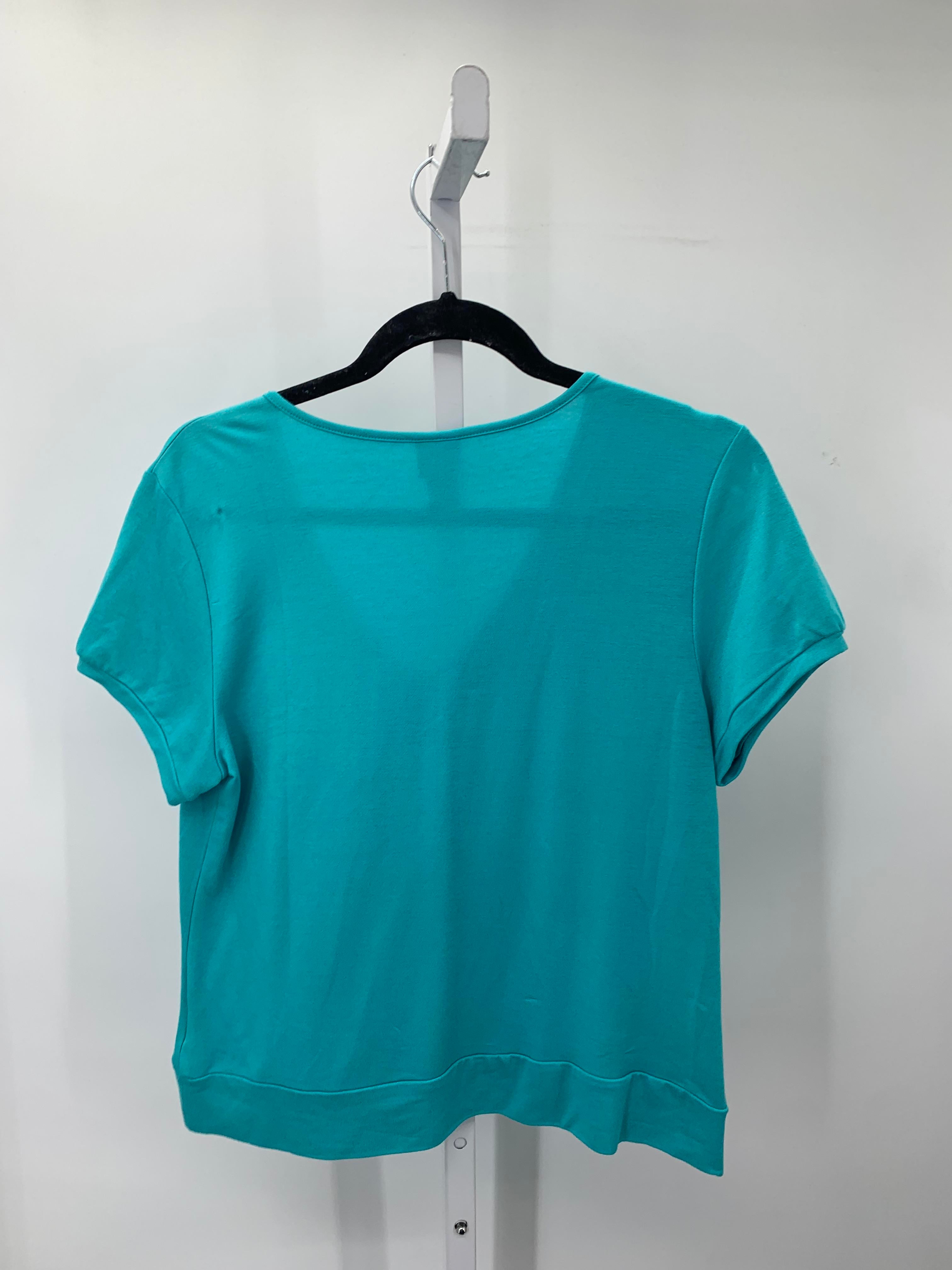 Covington Size Medium Petite Petite Short Sleeve Shirt