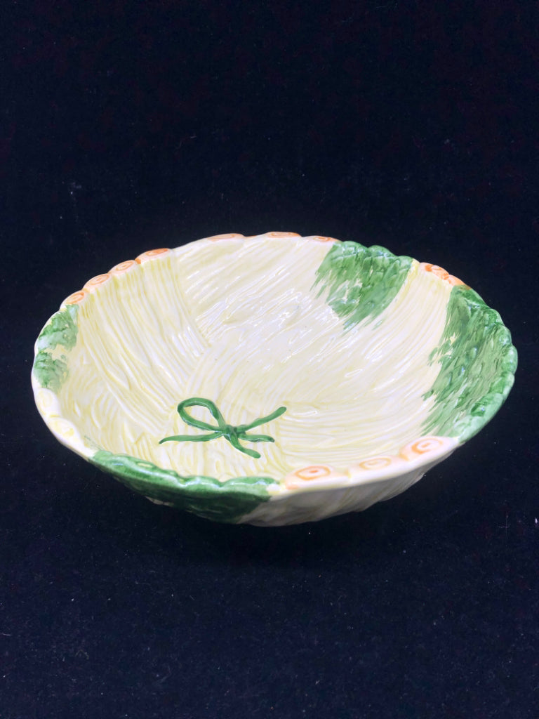 YELLOW /GREEN  BOWL.