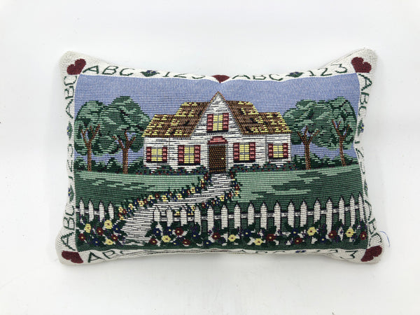 VTG WHITE HOUSE 123 ABC PILLOW.