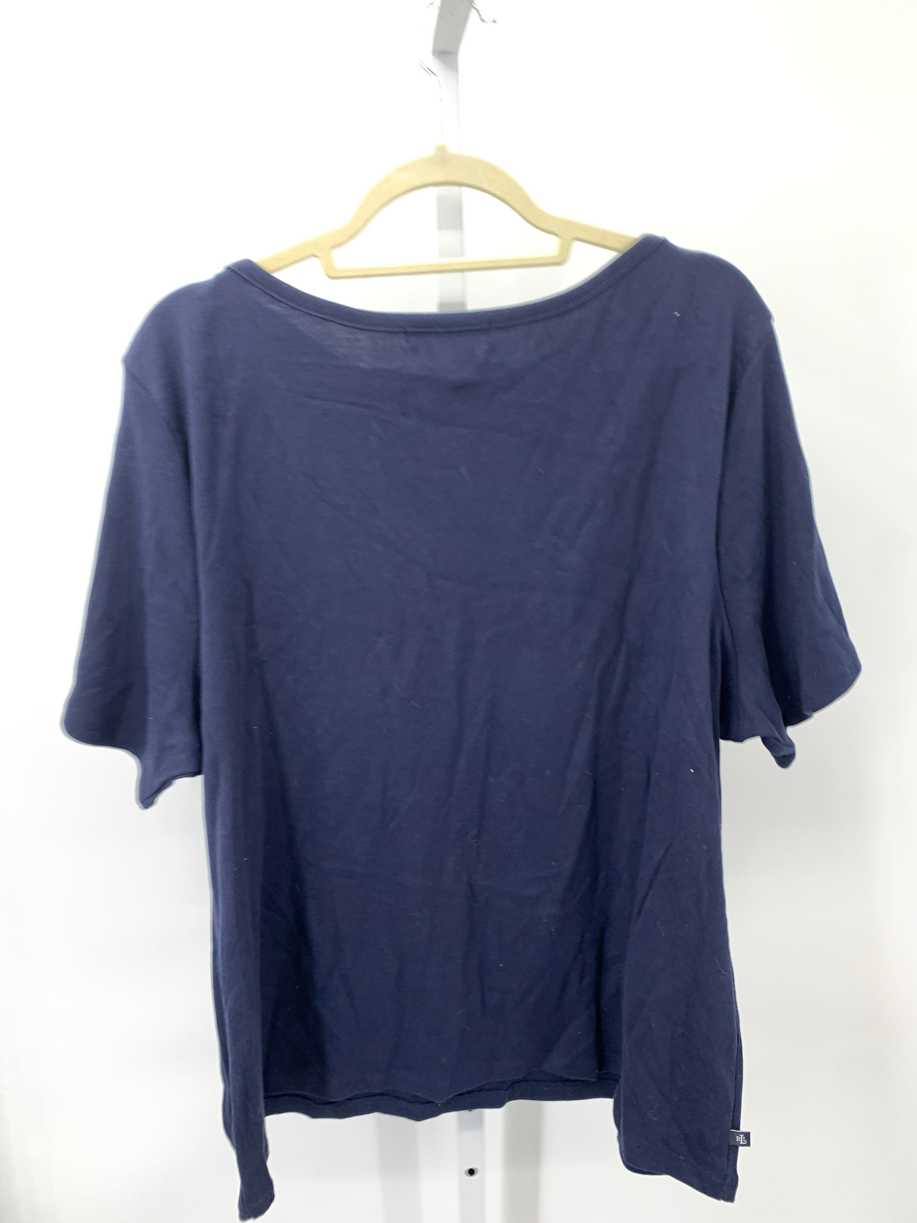 Ralph Lauren Size 3X Womens Short Sleeve Shirt