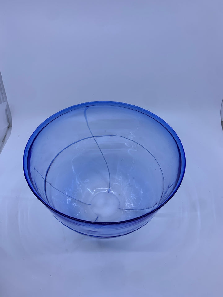 LARGE BLUE CENTERPIECE BOWL.