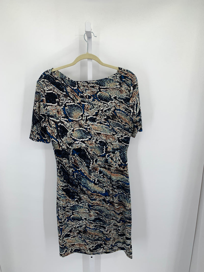 Evan-Picone Size 14 Petite Petite Short Sleeve Dress