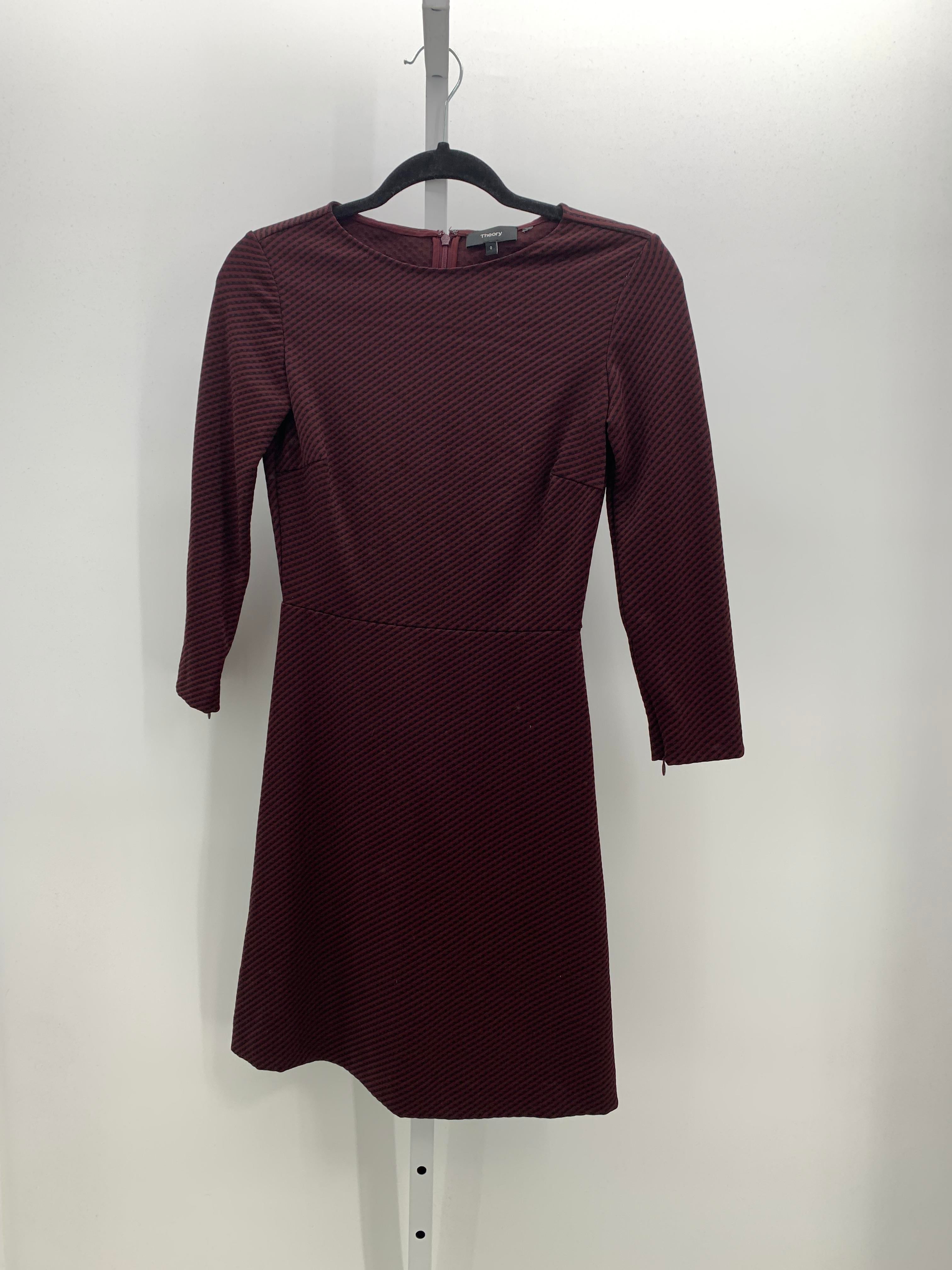 Theory Size 0 Misses 3/4 Sleeve Dress