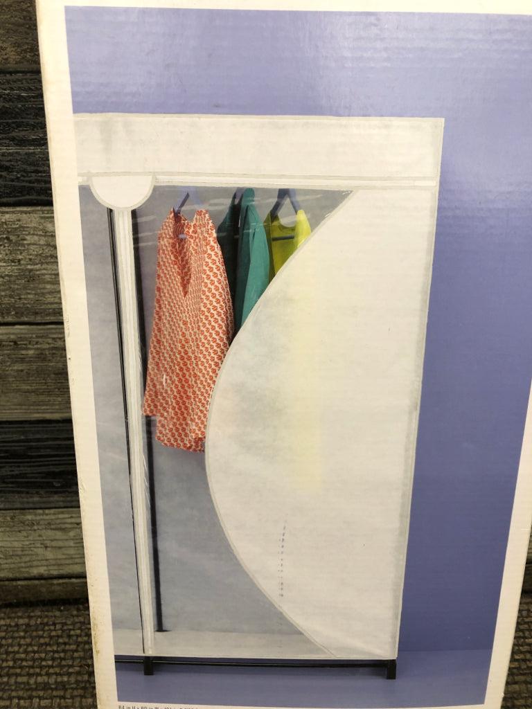 NIB ROOM ESSENTIALS WIDE COVERED WARDROBE.