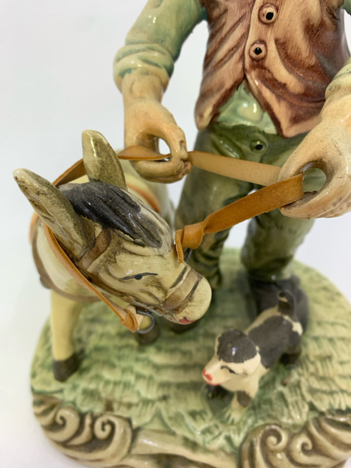 VTG PORCELAIN PROSPECTOR FIGURINE.