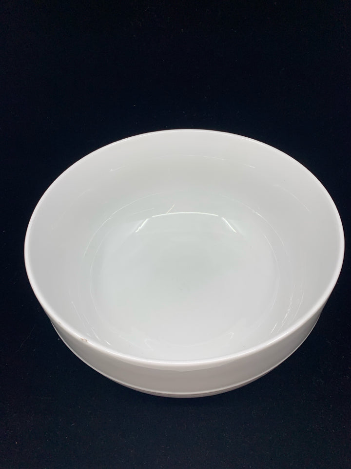 CANOPY HEAVY WHITE SALAD BOWL.