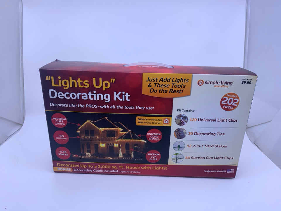 NIB LIGHT UP DECORATING KIT.