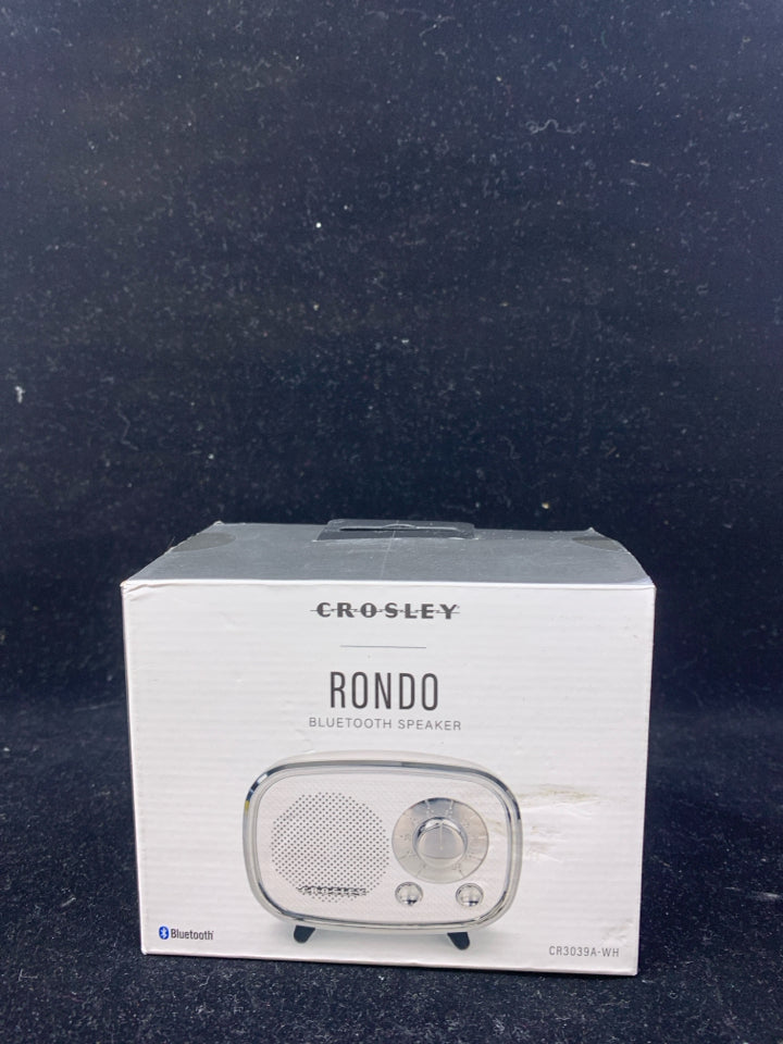 NIB CROSLEY RONDO VINTAGE STYLE BLUETOOTH SPEAKER.