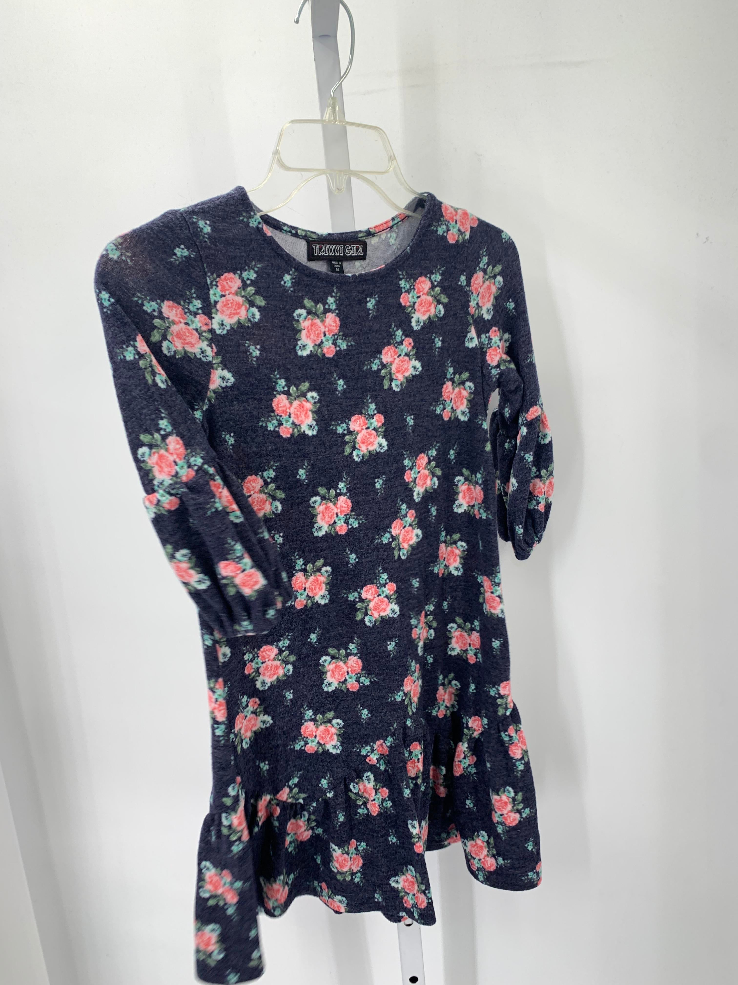 Trixxi Size 8-10 Girls Long Sleeve Dress