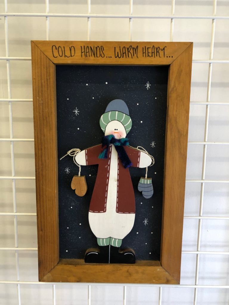 COLD HANDS WALL HANGING.