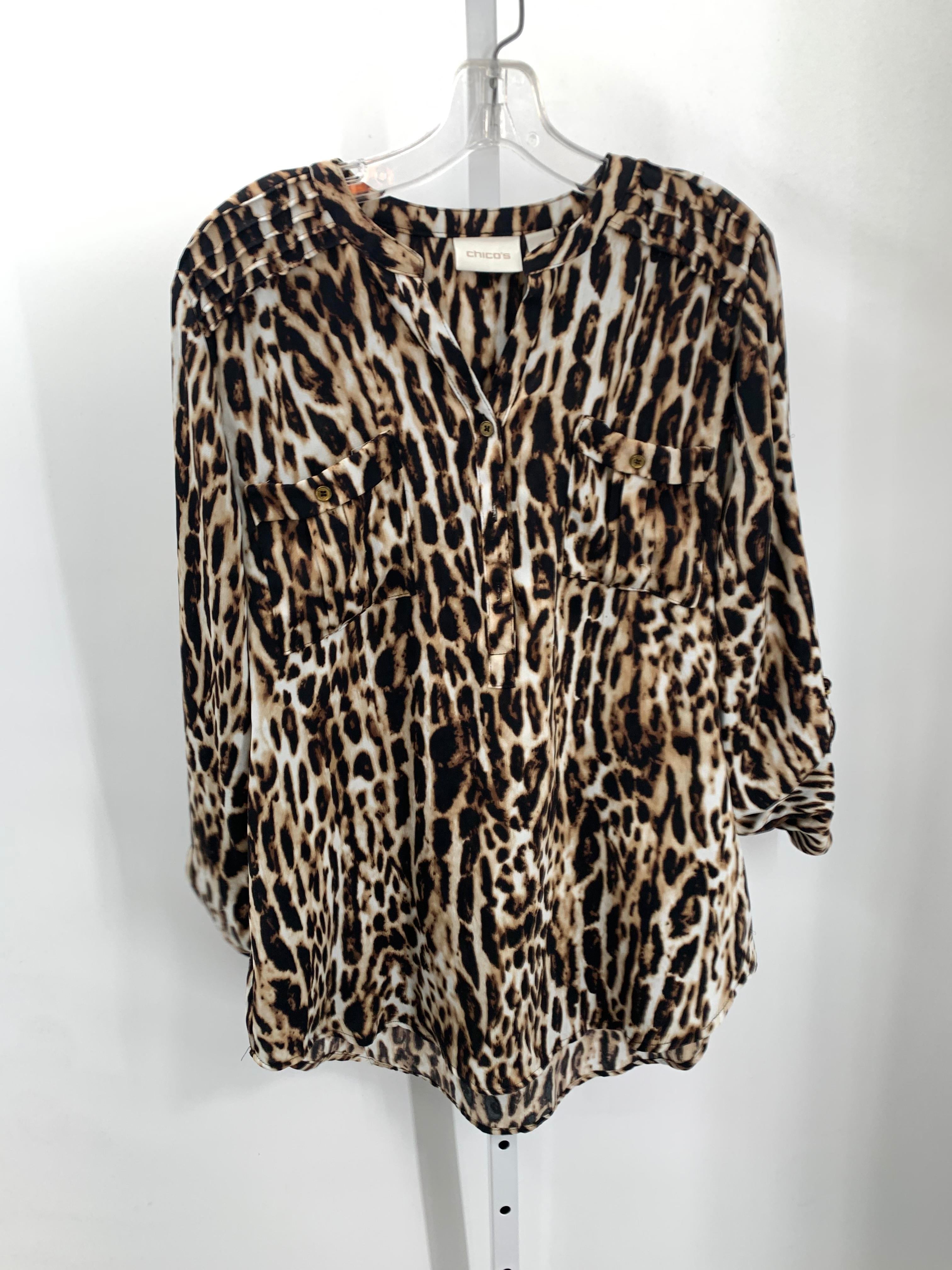 Chico's Size Medium Misses Long Sleeve Shirt