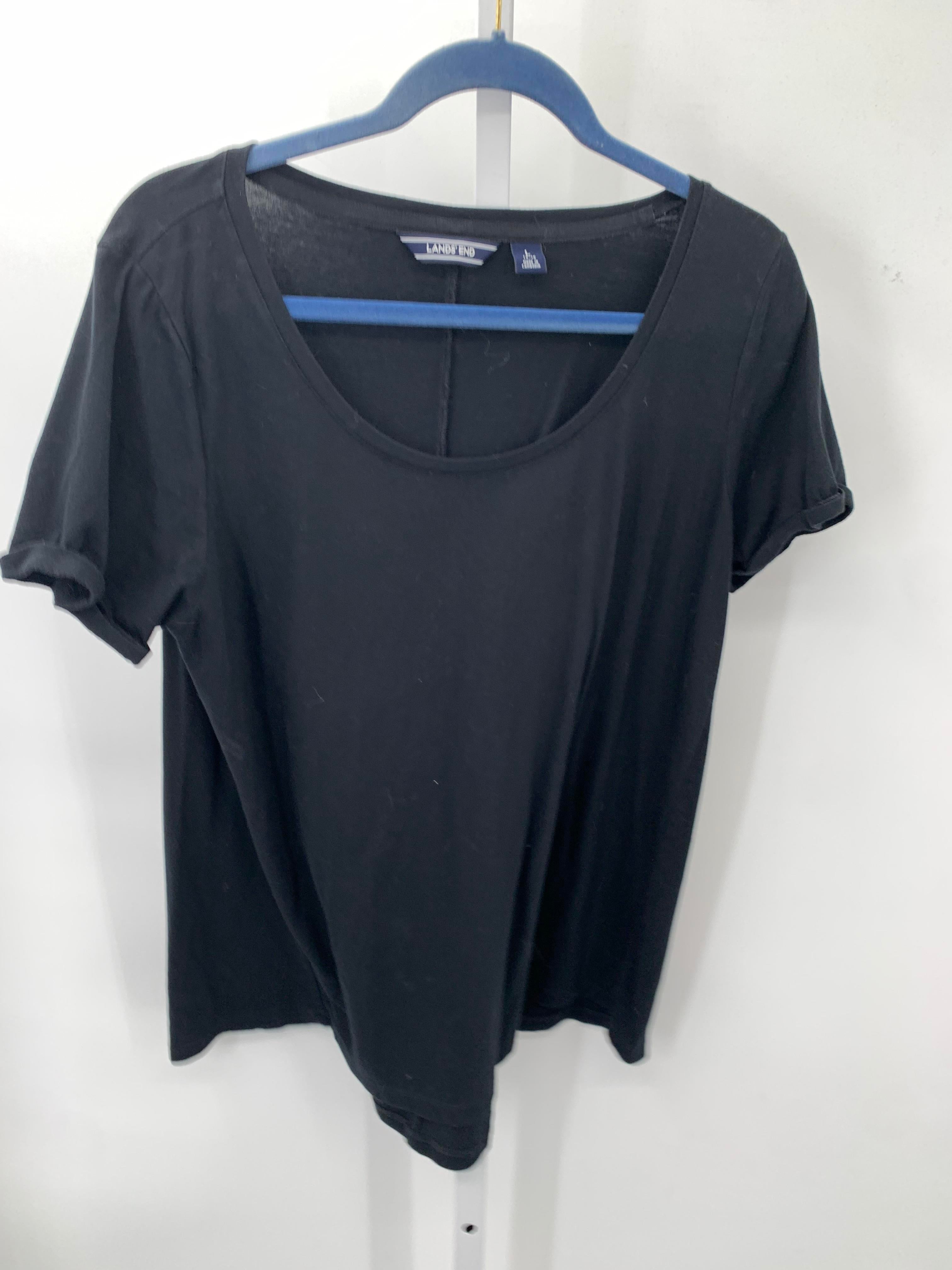 Lands End Size Large Misses Short Sleeve Shirt
