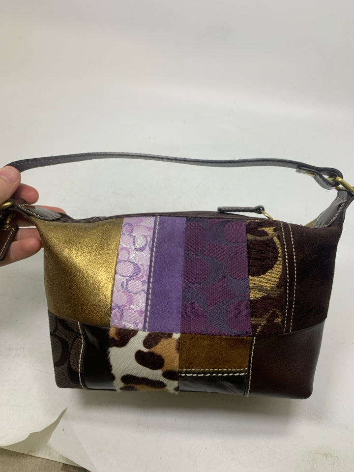 Vintage Y2K Coach Mini Demi Signature Patchwork Handbag