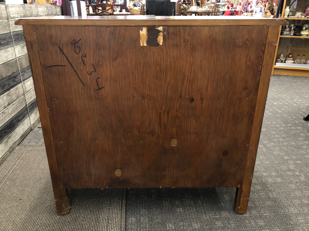 VTG DARK WOOD CABINET.