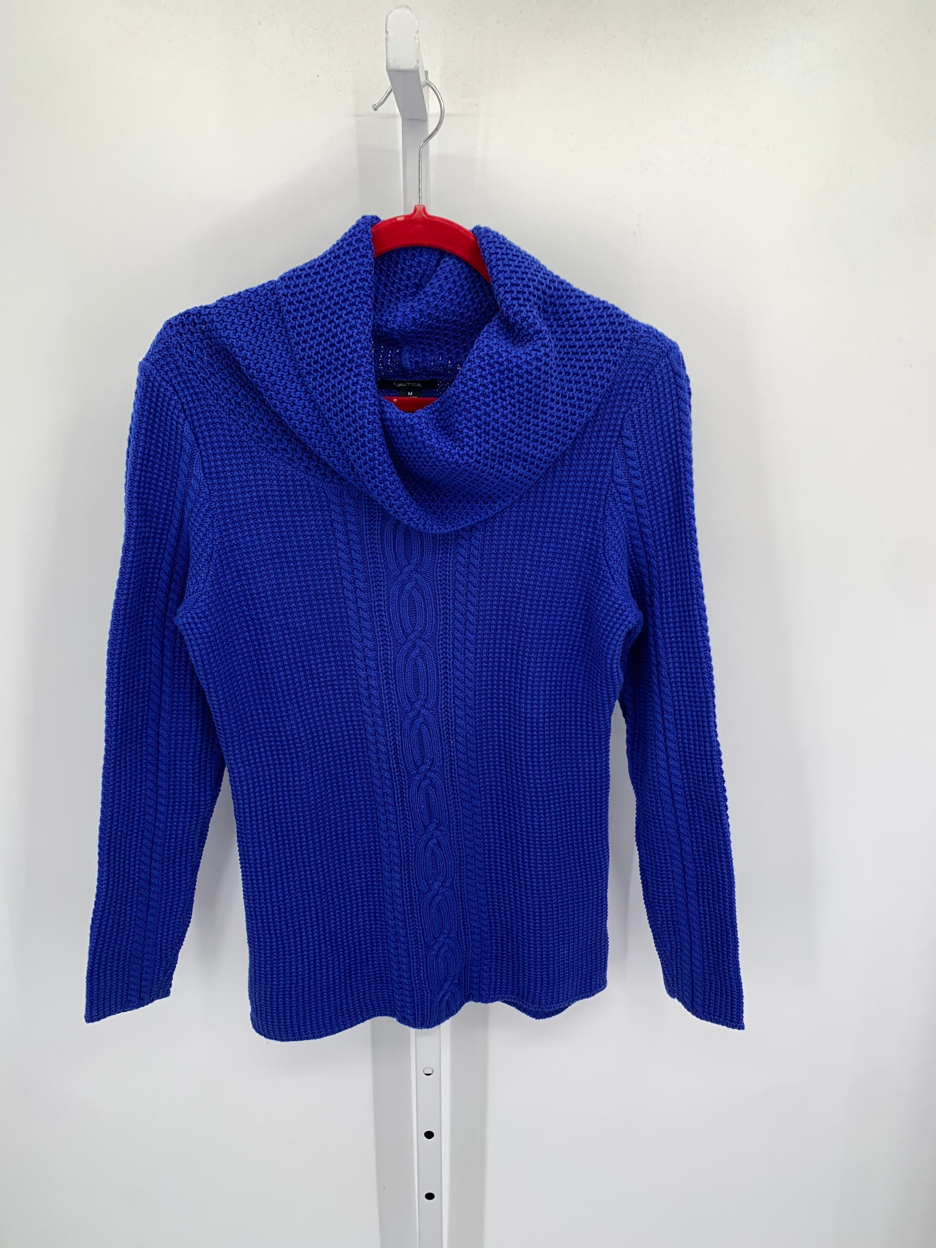 Nautica Size Medium Misses Long Slv Sweater