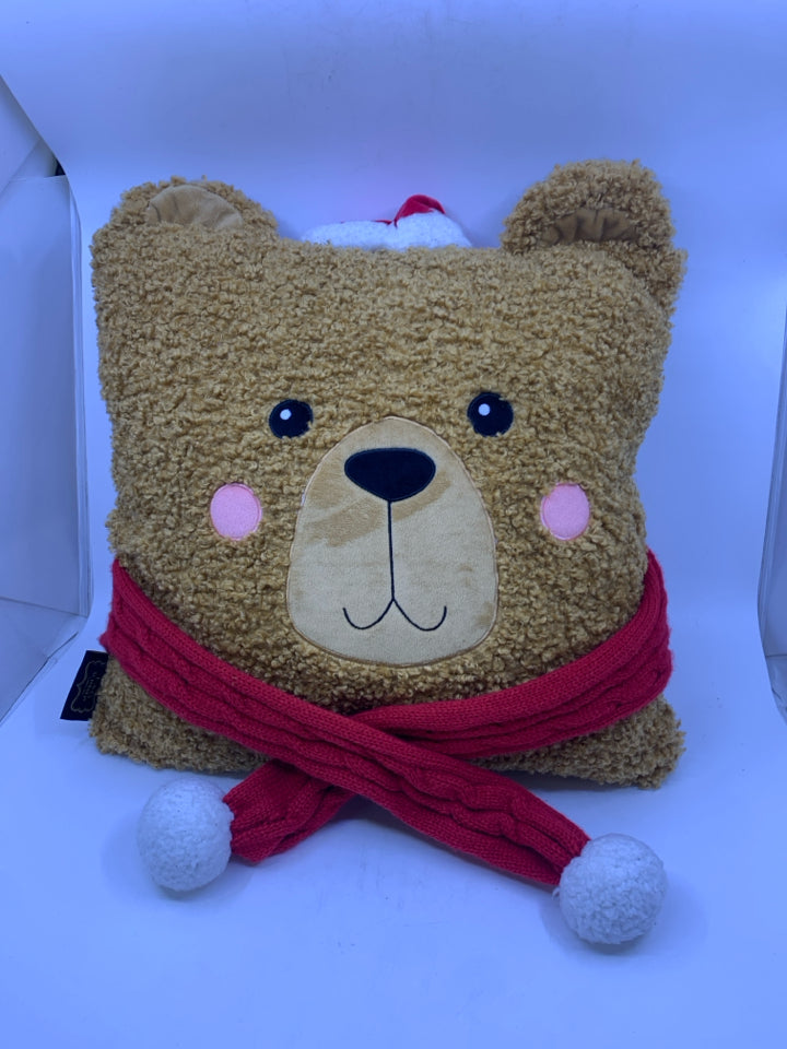 FAO SCHWARZ TEDDY PILLOW.