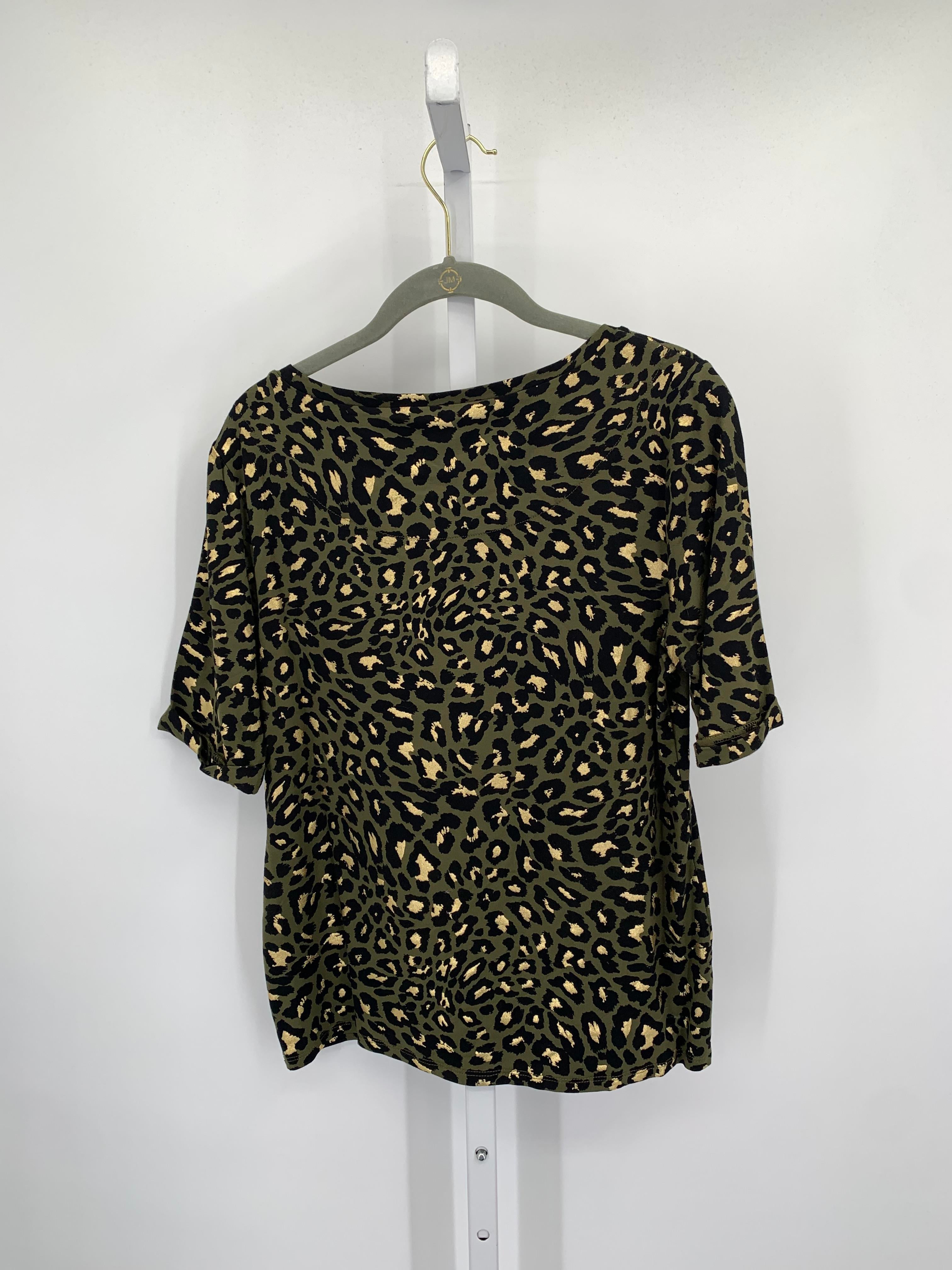 Chico's Size Small Misses Short Sleeve Shirt