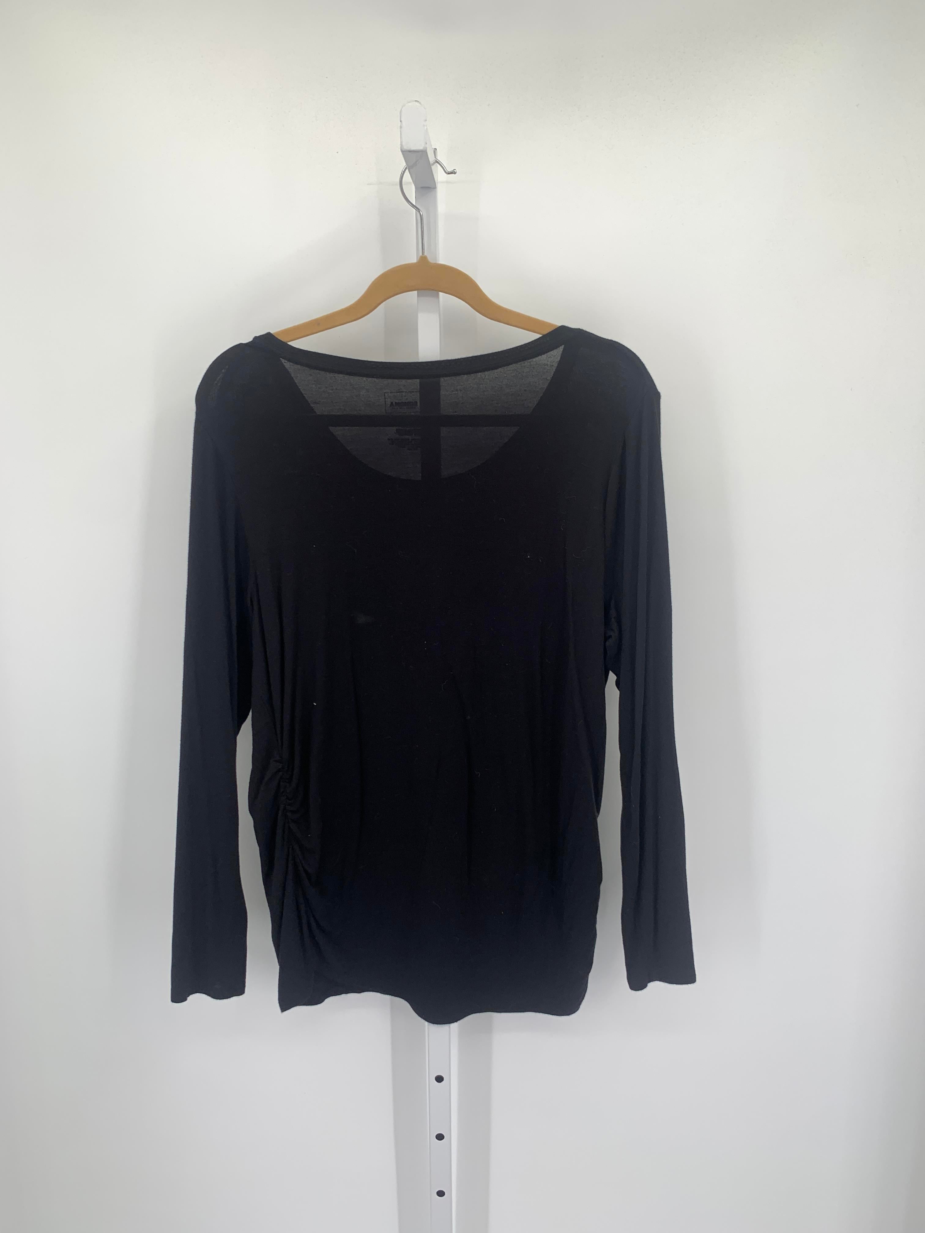 Sonoma Black Size Extra Large Maternity Long Sleeve Shirt