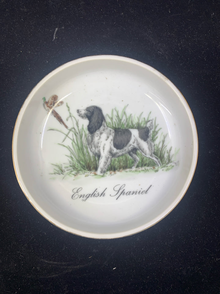 ENGLISH SPANIEL ROUND CATCH BOWL.