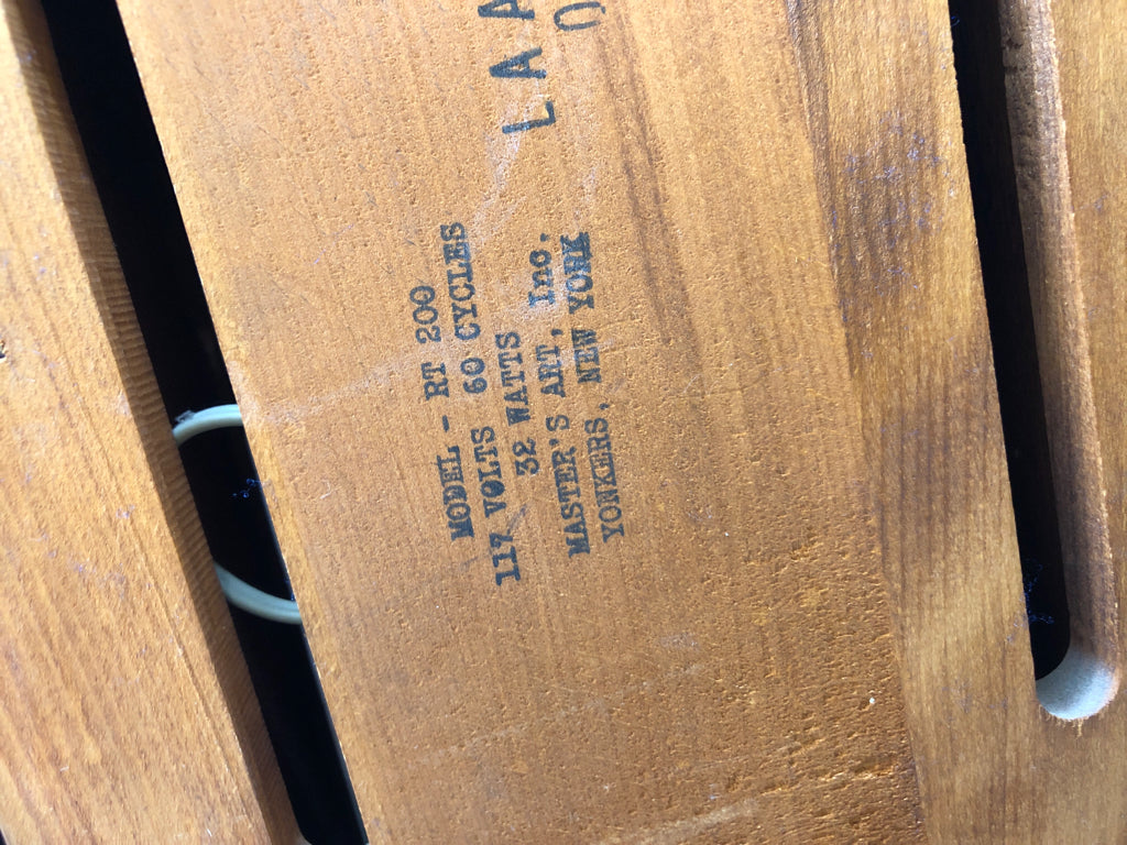 VTG DECOR WOOD PHONE WALL HANGING W/EAGLE DESIGN.