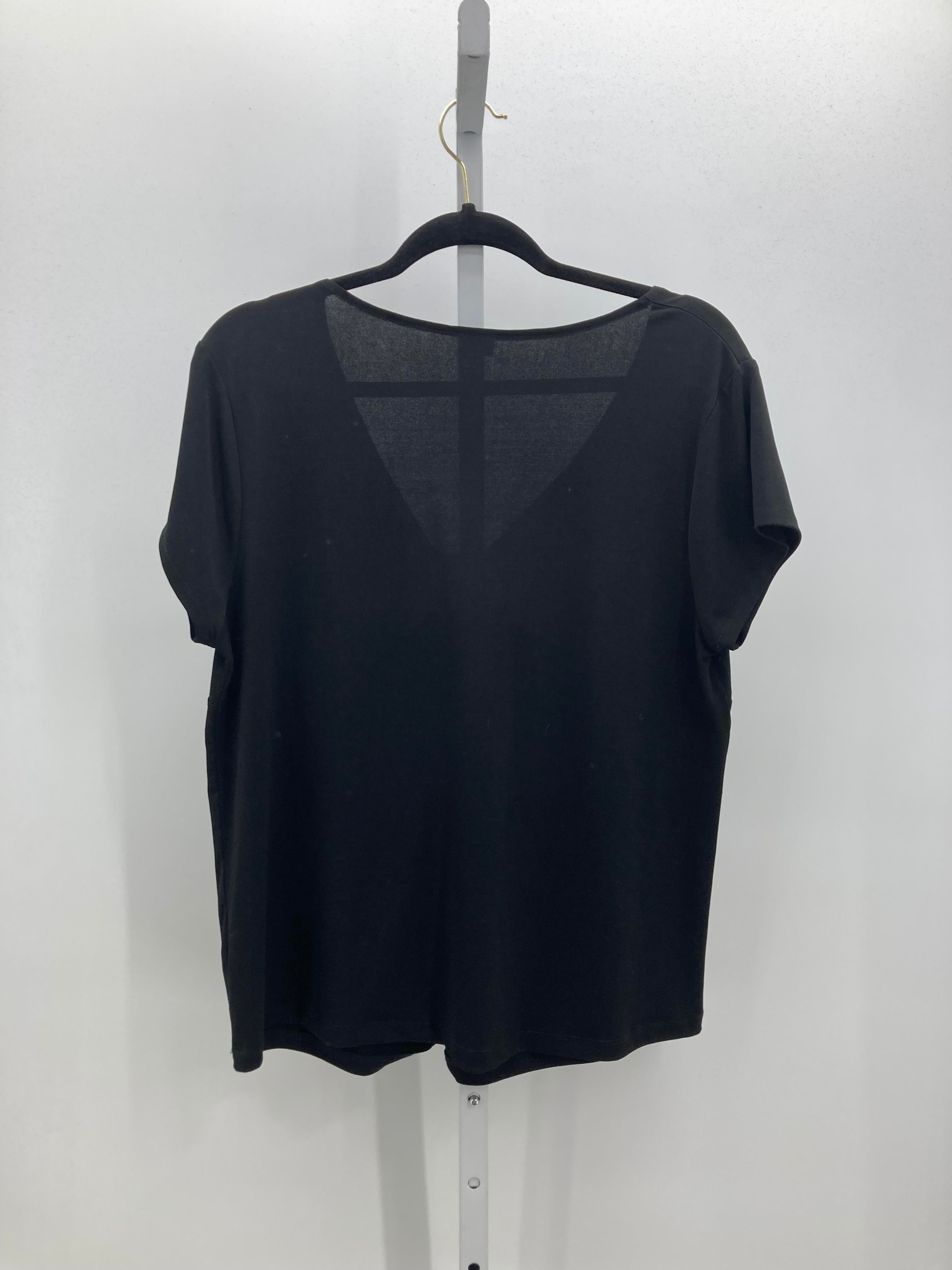 Rafaella Size Extra Large Misses Short Sleeve Shirt