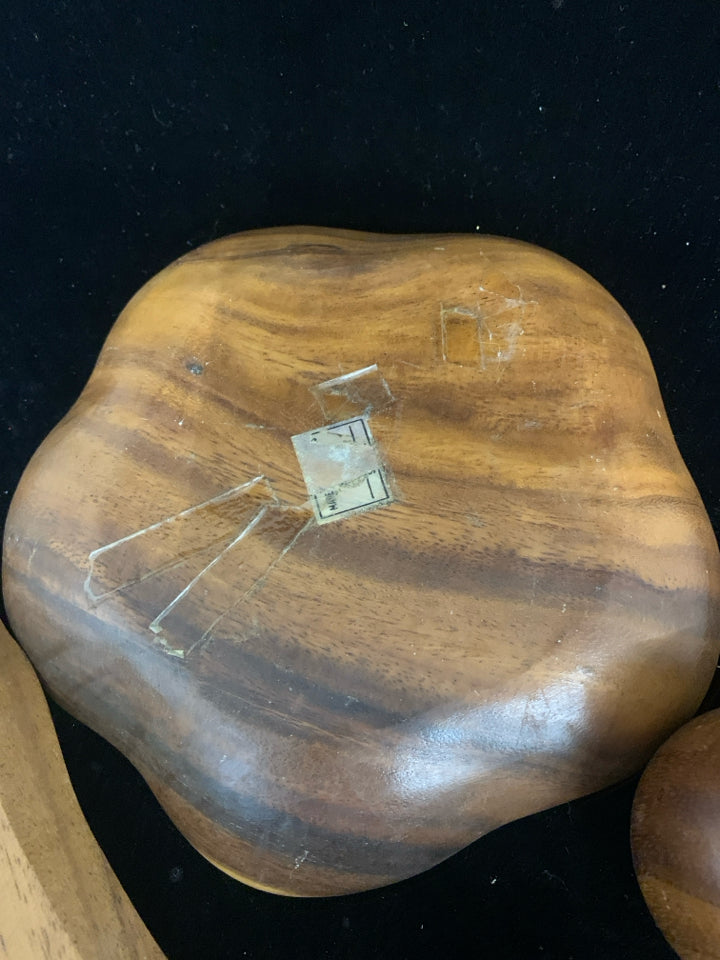 VTG WOOD FRUIT + BOWL