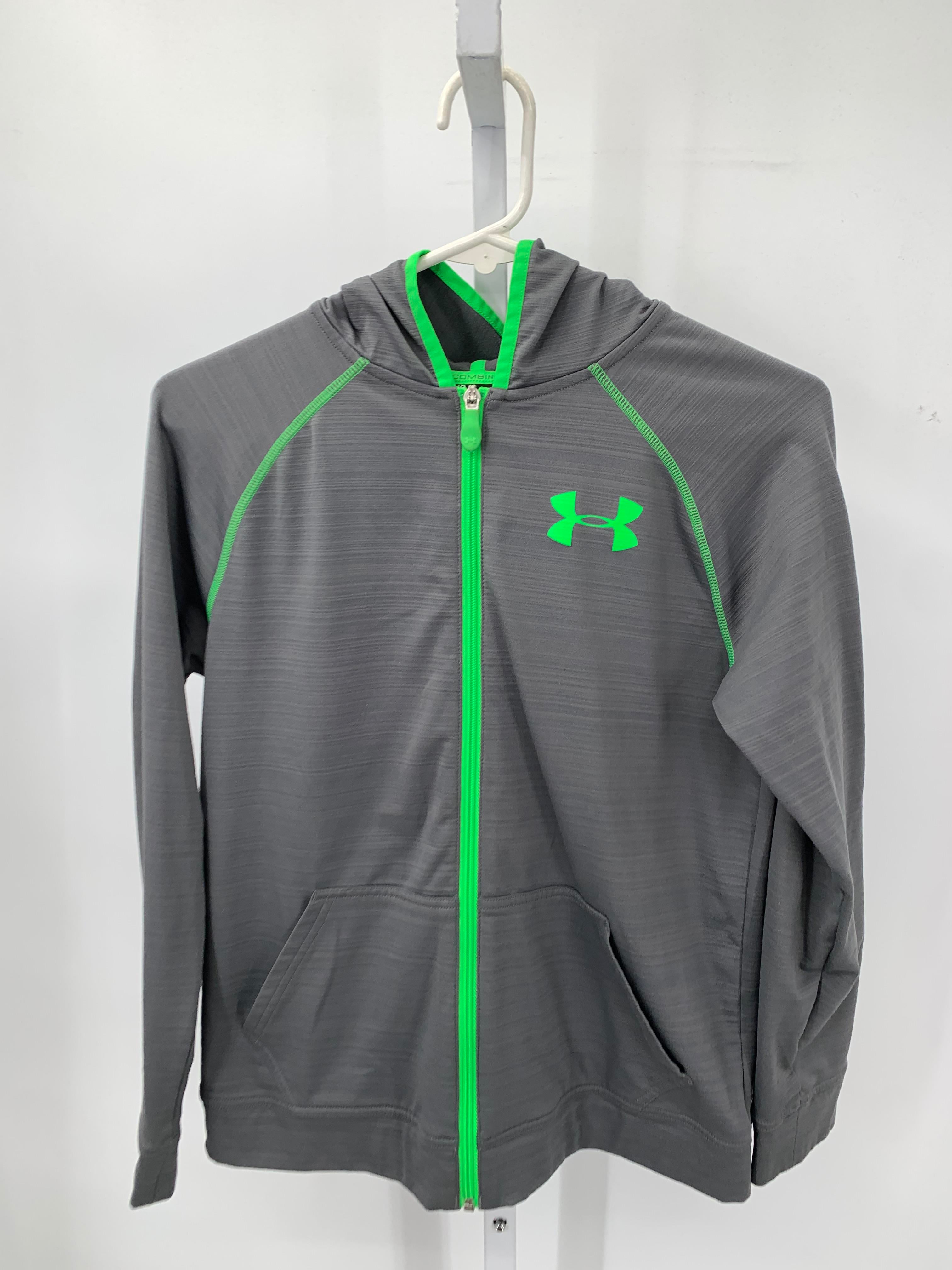GREEN HOODED ZIP