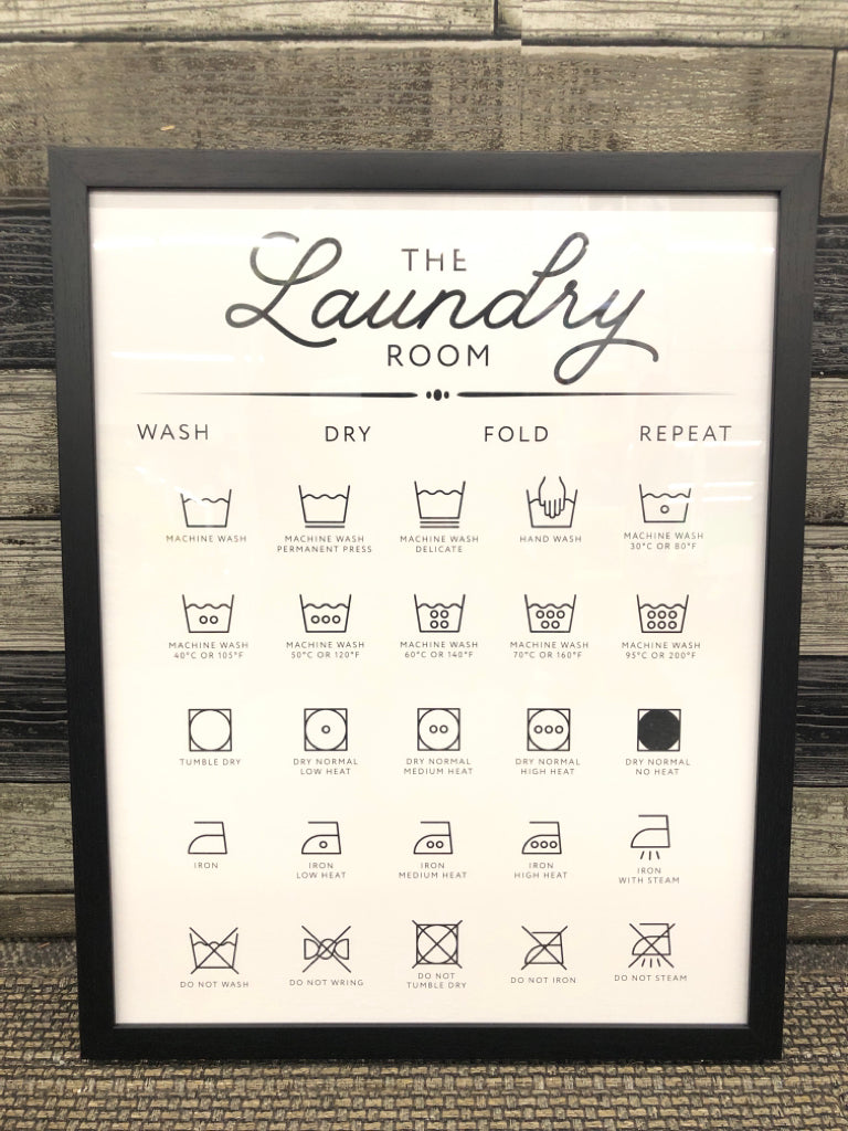 THE LAUNDRY ROOM FRAMED ART.