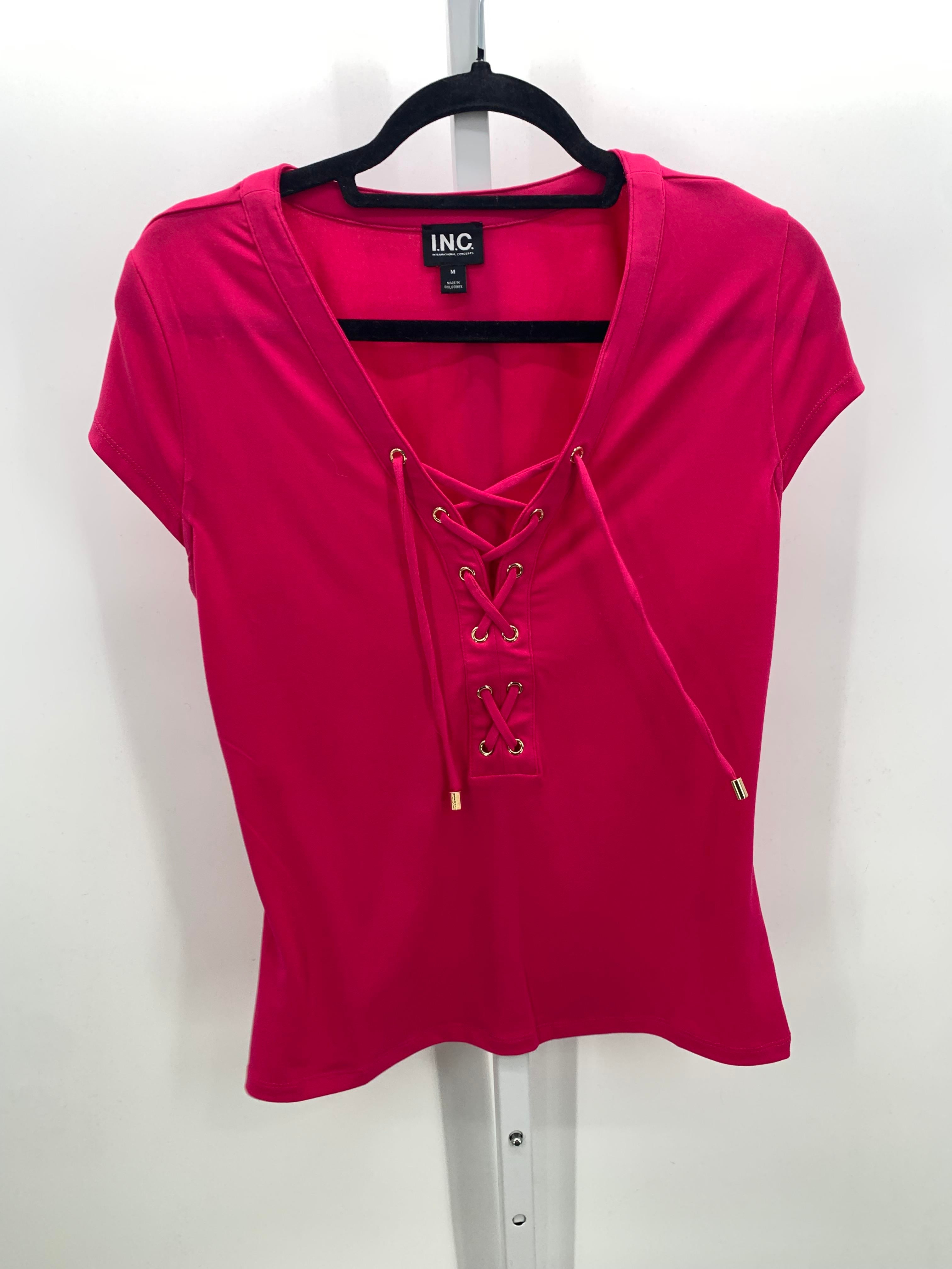 INC Size Medium Misses Short Sleeve Shirt