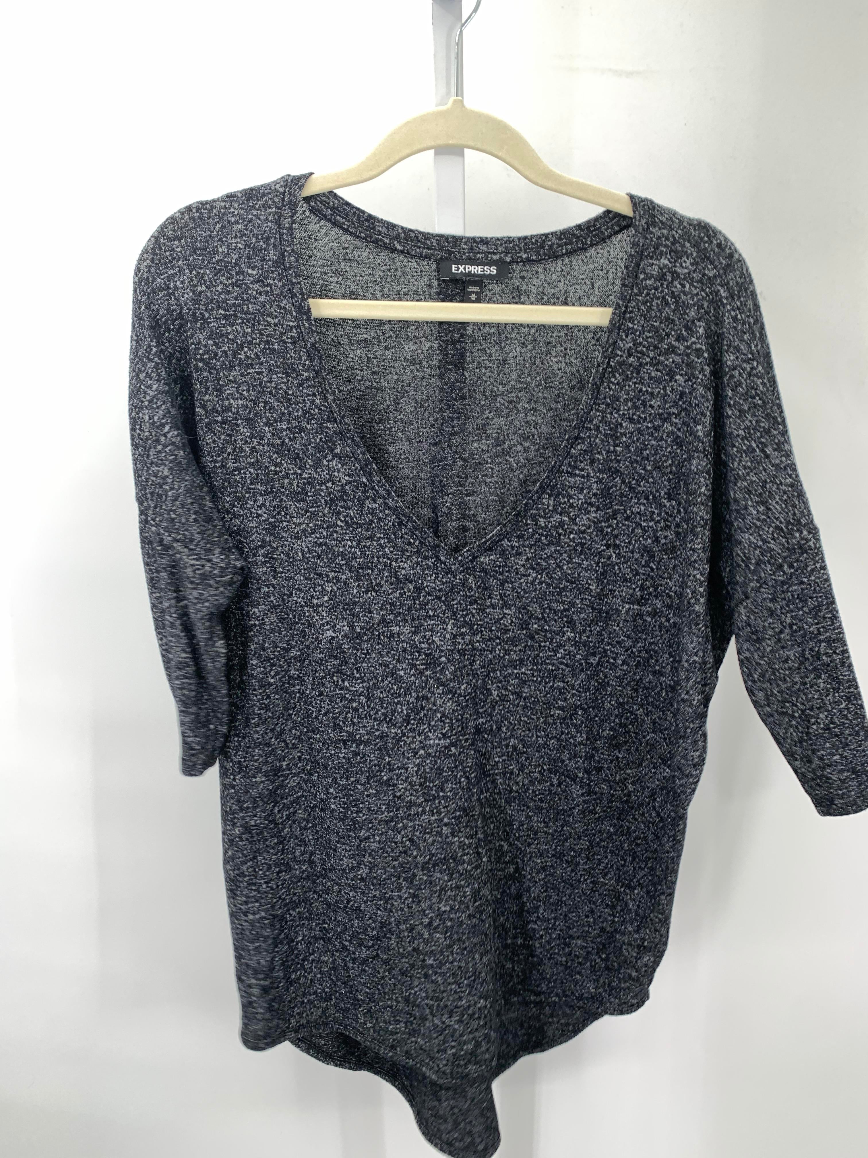 Express Size Medium Misses 3/4 Sleeve Shirt