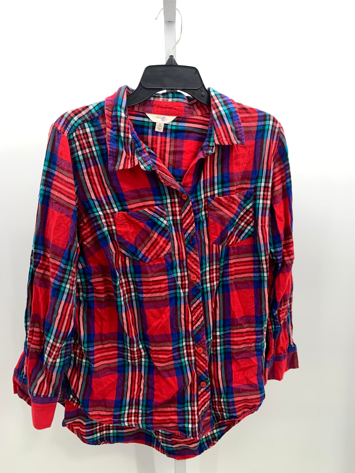 Terra & Sky Size 0X Womens Long Sleeve Shirt