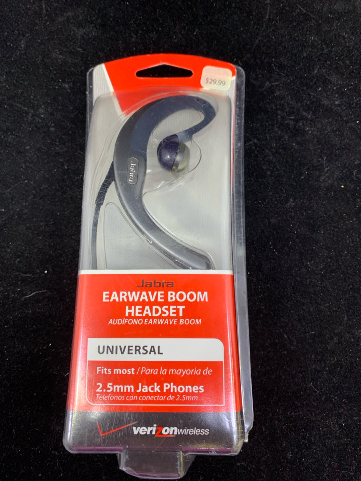 NIP JABRA EARWAVE BOOM HEADSET.