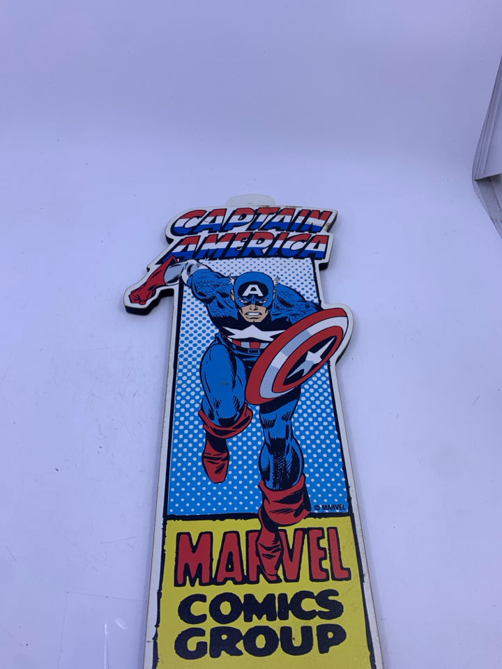 CAPTAIN AMERICA MARVELS CUT OUT WALL ART.