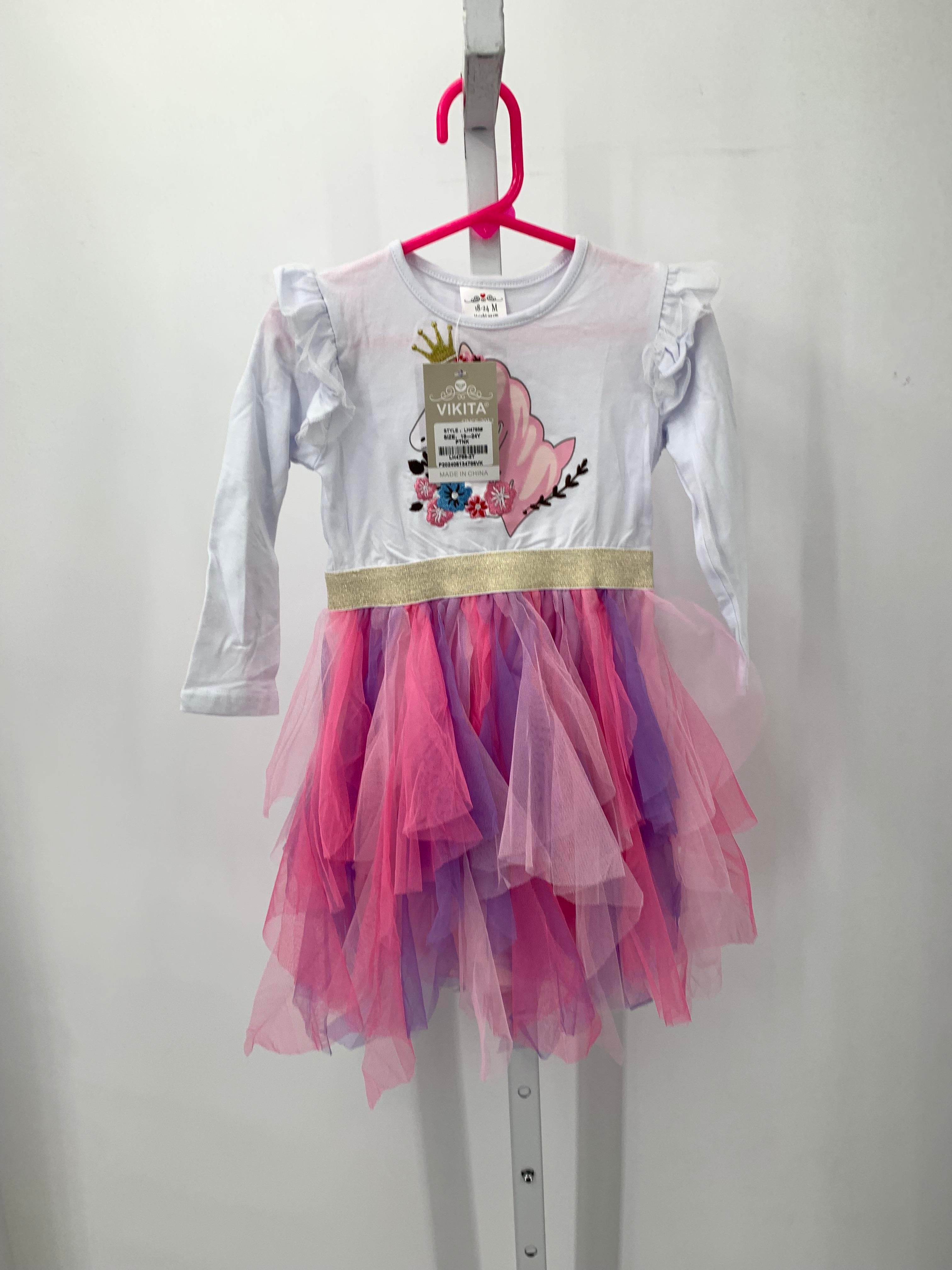 Size 18-24 Months Girls Long Sleeve Dress