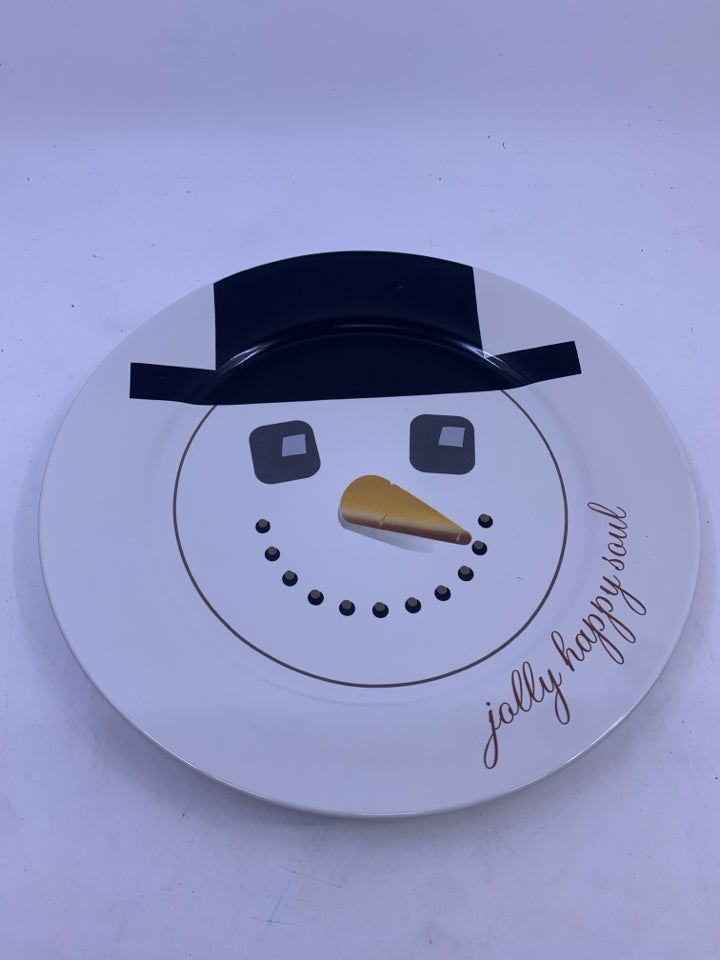 SNOWMAN SERVING PLATTER JOLLY HAPPY SOUL.