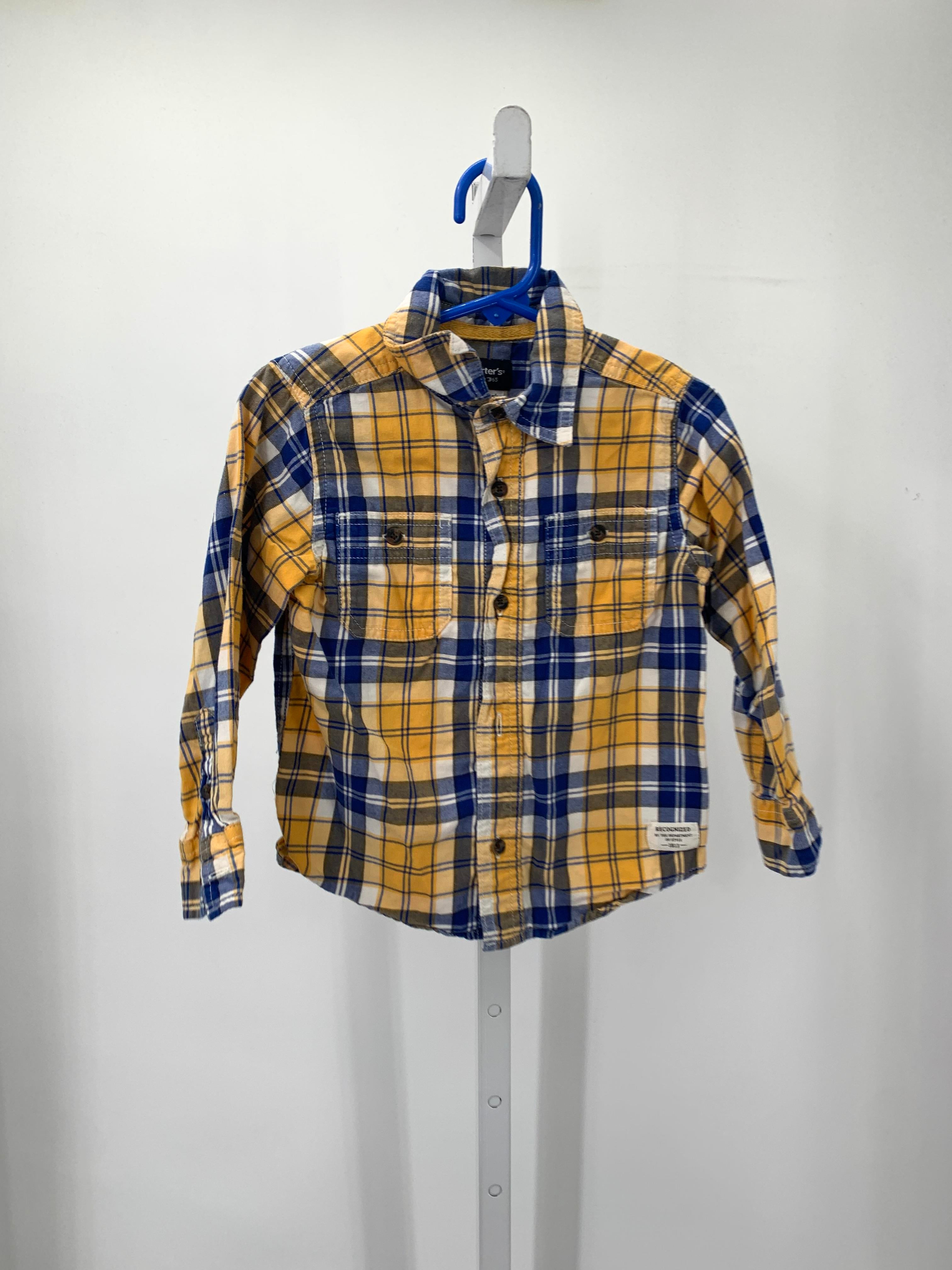 YELLOW PLAID BTN DOWN