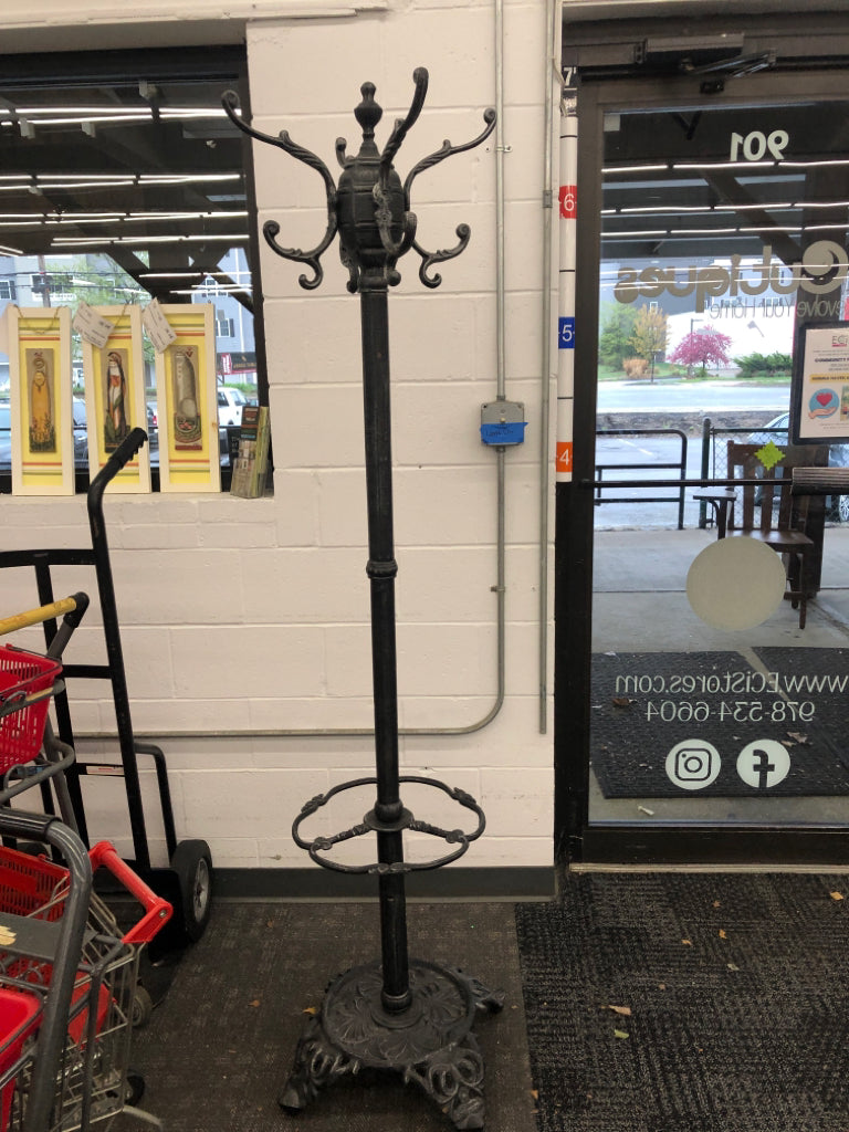 HEAVY METAL COAT RACK + UMBRELLA STAND.