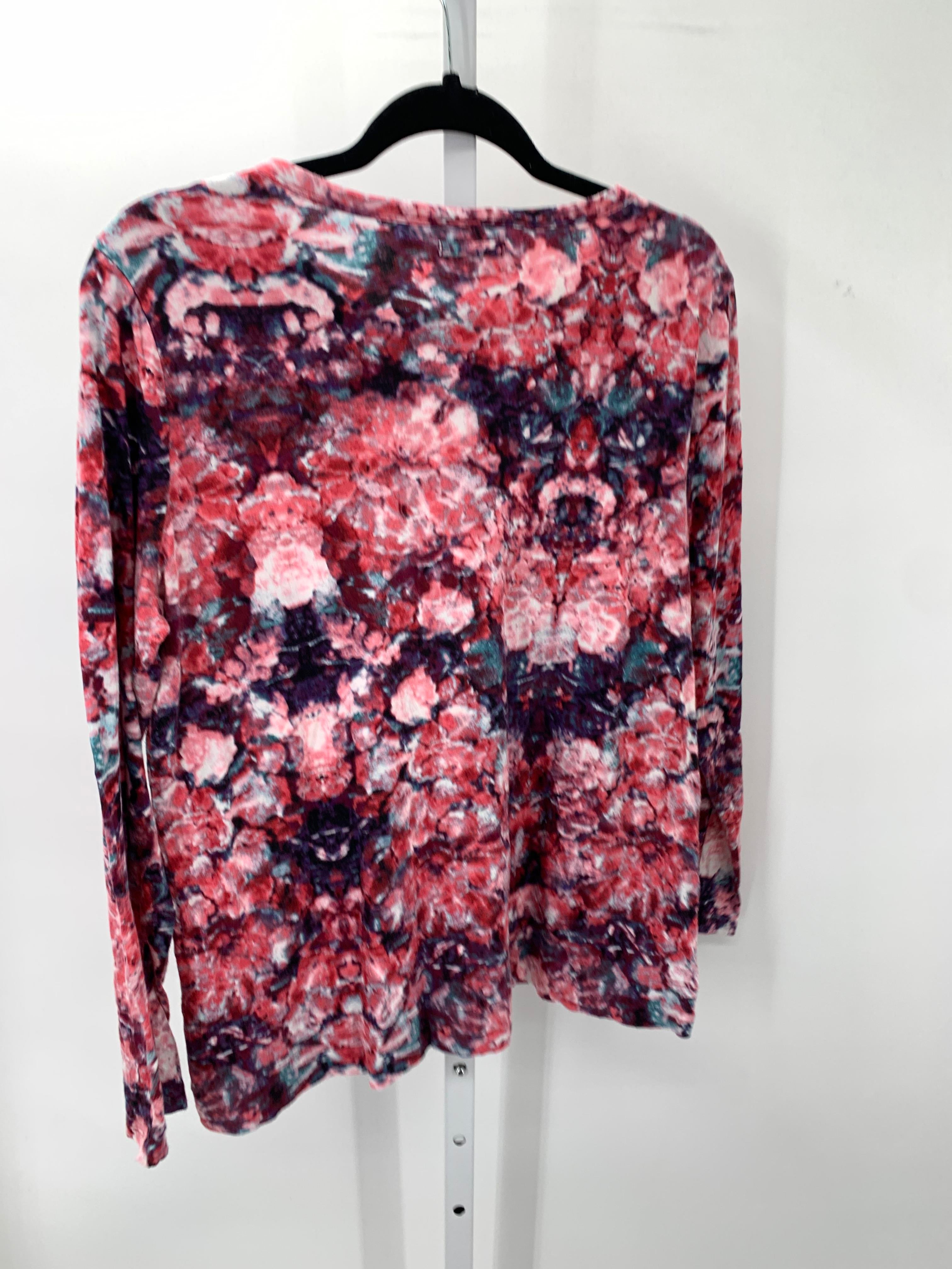 Vera Wang Size Large Misses Long Sleeve Shirt
