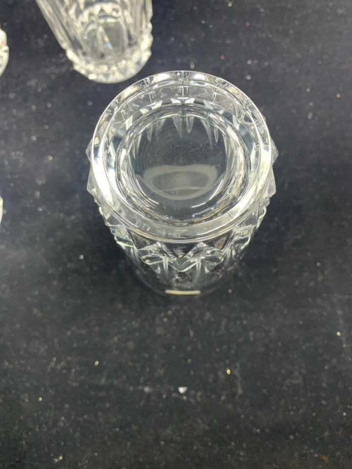 4 ONEIDA CRYSTAL WATER GLASSES.