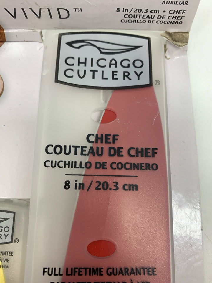 NIP CHICAGO CUTLERY 3PC KNIFES.