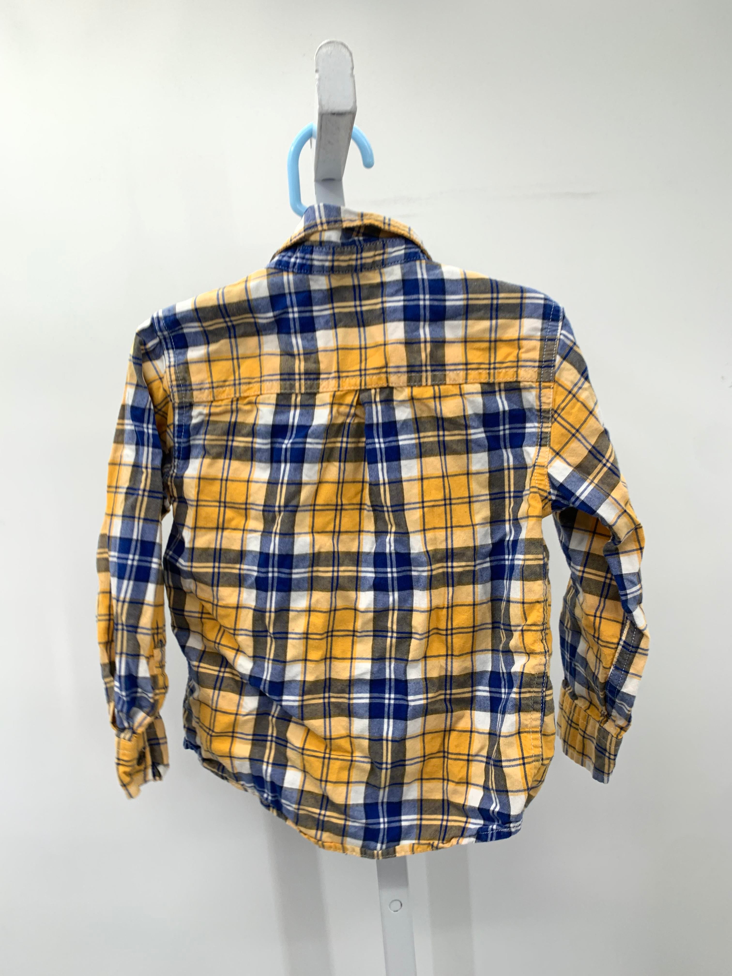 BLUE PLAID BTN DOWN