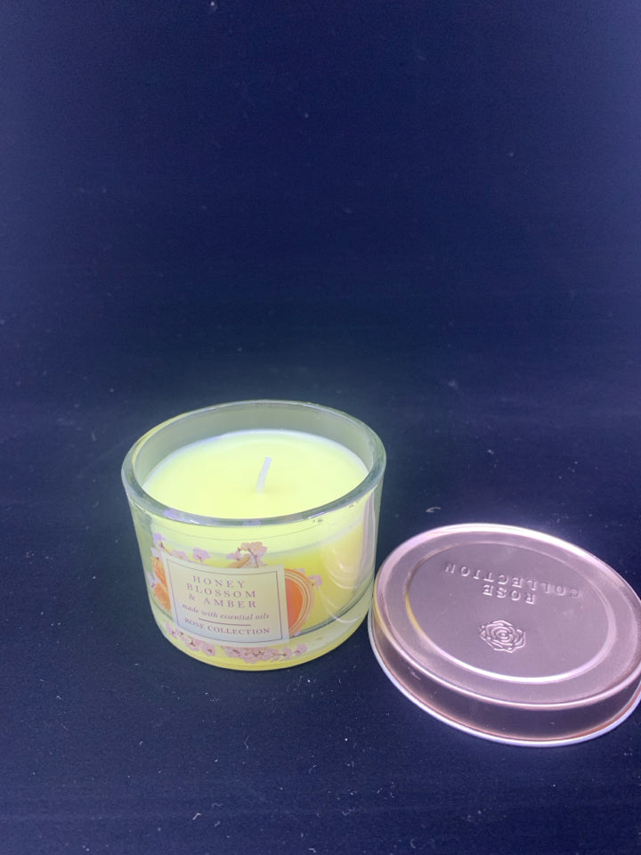 NEW HONEY BLOSSOM AND AMBER CANDLE.