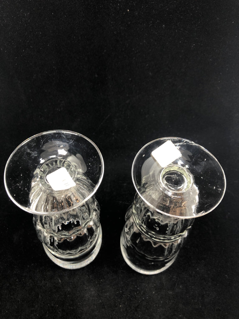 2 GLASS ICE CREAM FLOAT GLASSES.