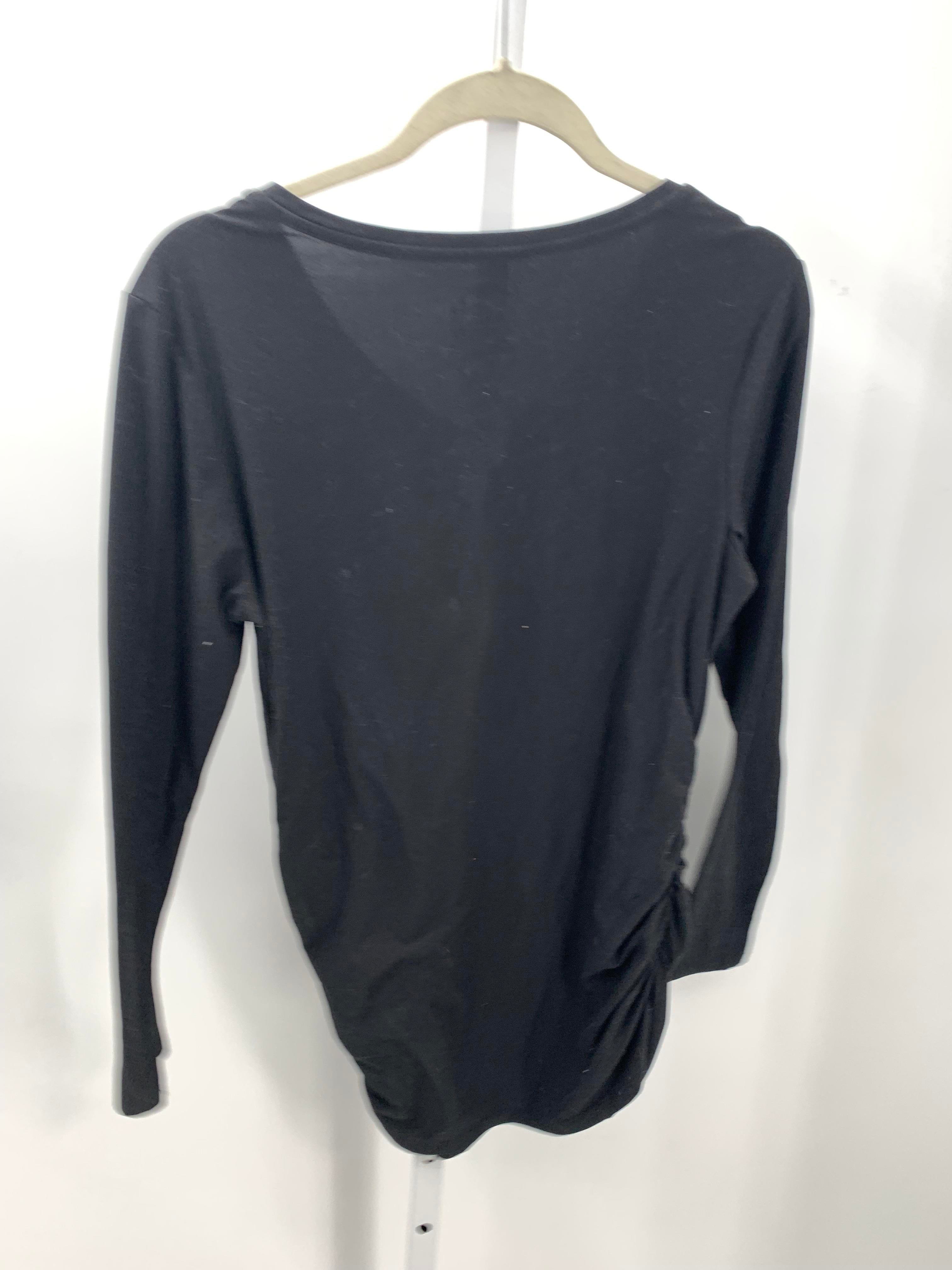 Time and Tru Black Size Medium Maternity Long Sleeve Shirt