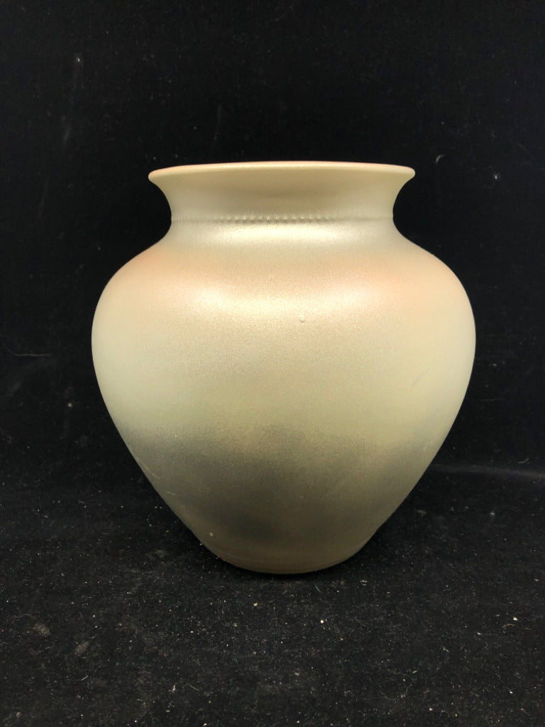 SILVER FLARED TOP VASE.